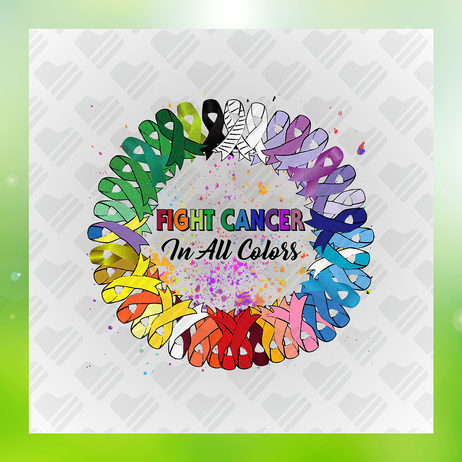 Fight Cancer In All Colors Transfer