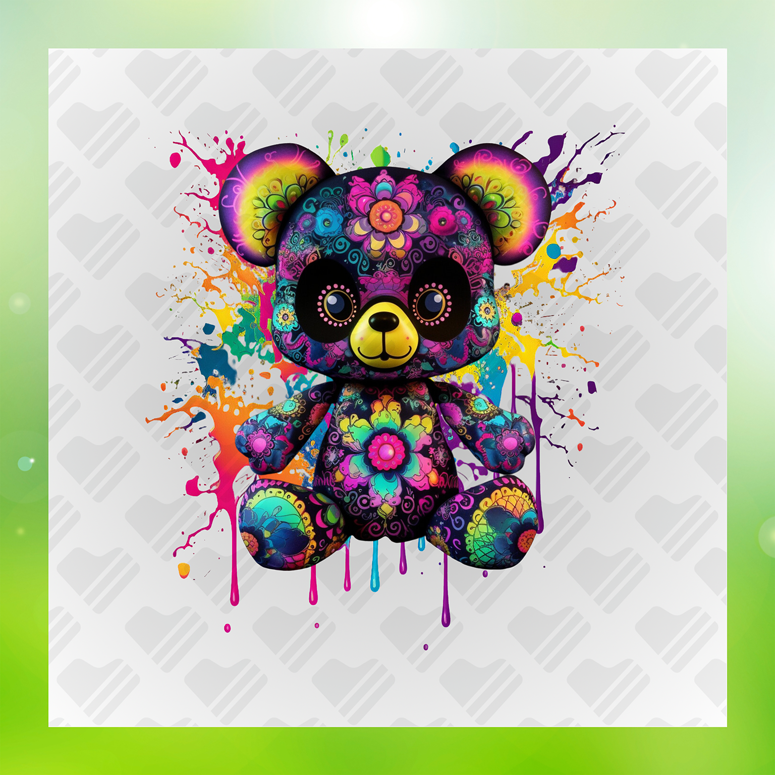 Boho Bear Transfer
