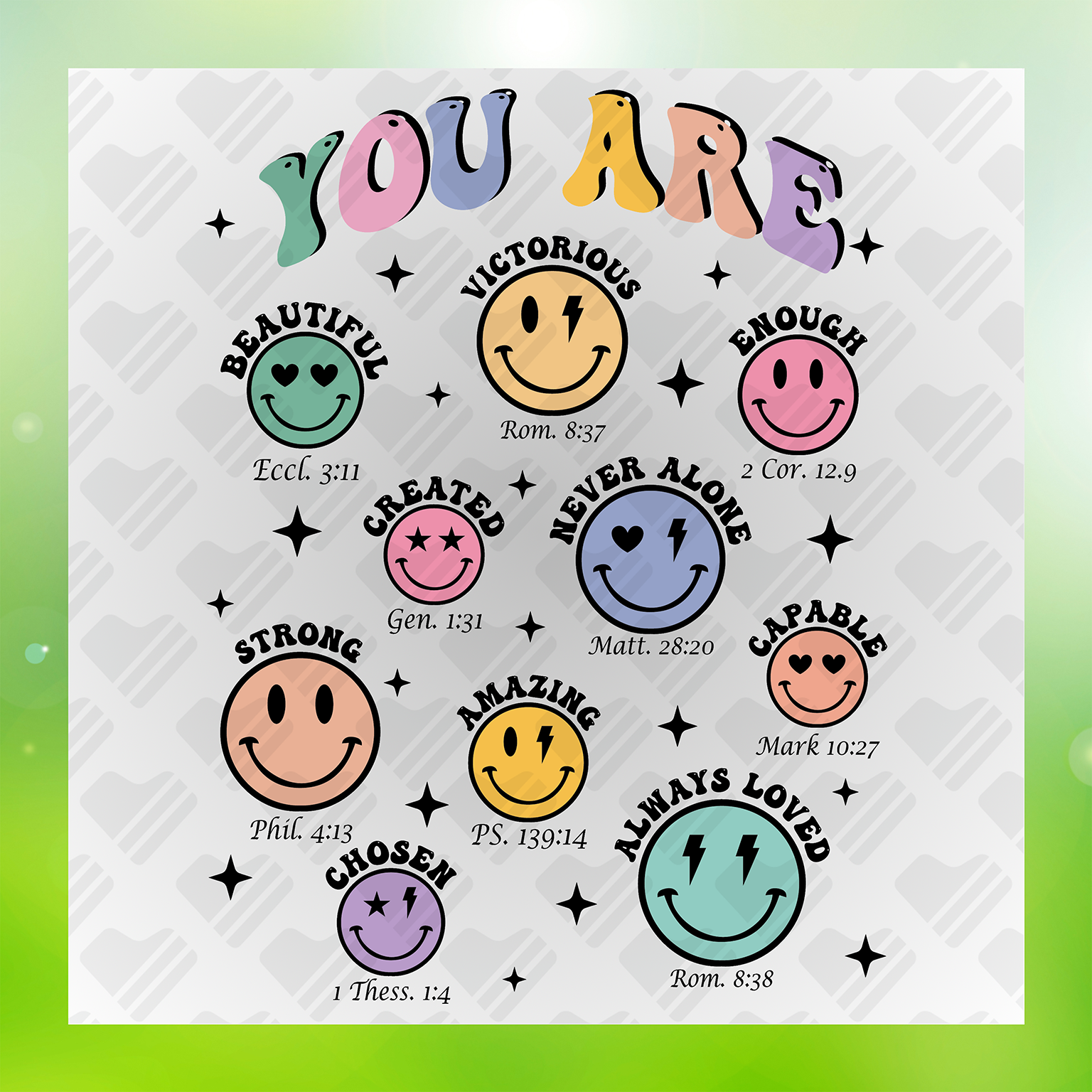 You Are Beautiful, You Are Enough Transfer