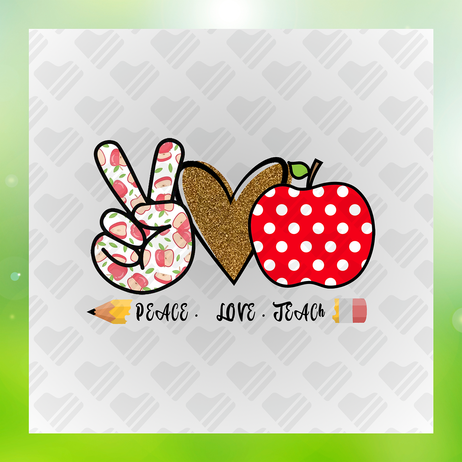 Peace Love Teach Vr. 2 Transfer