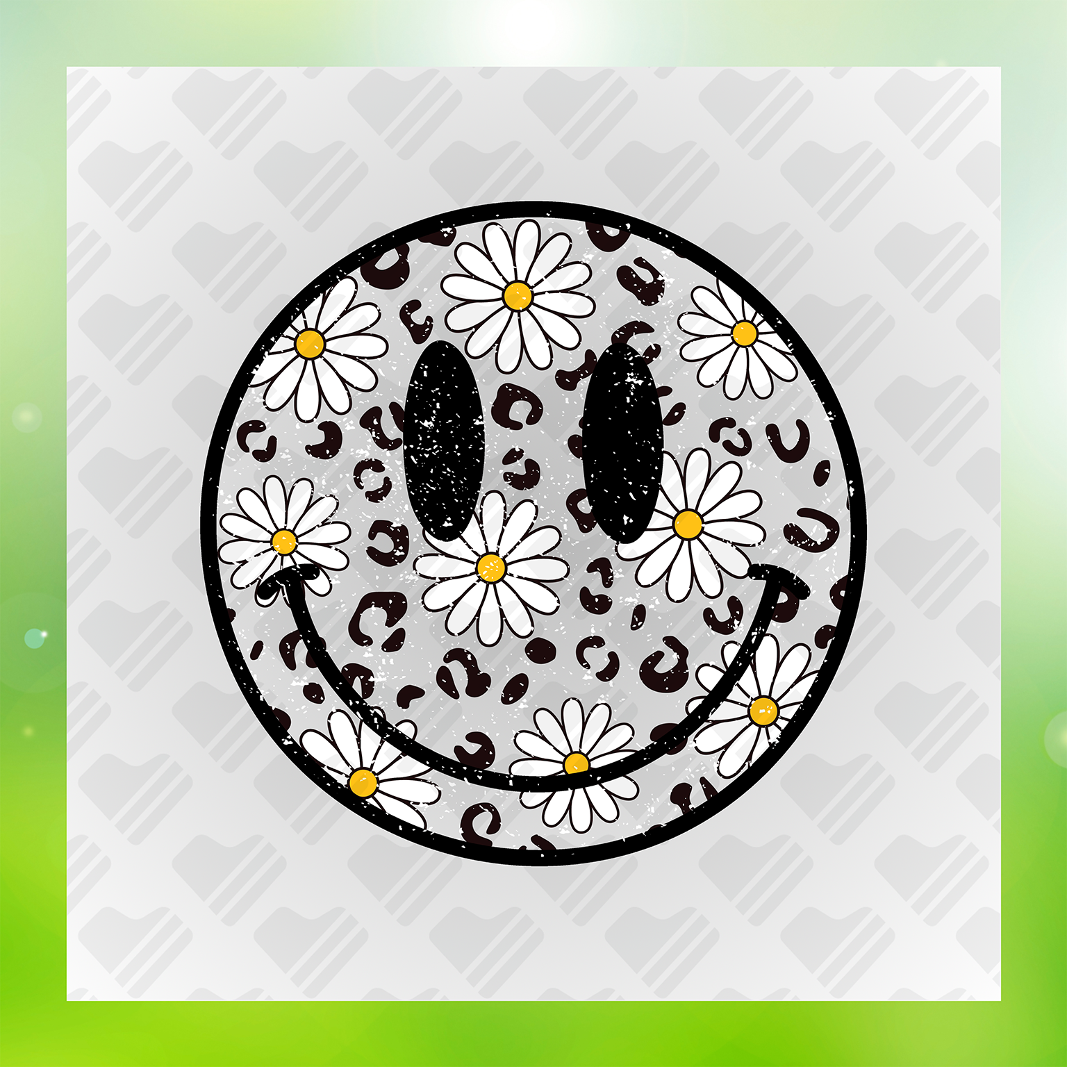 Emoji Floral Transfer