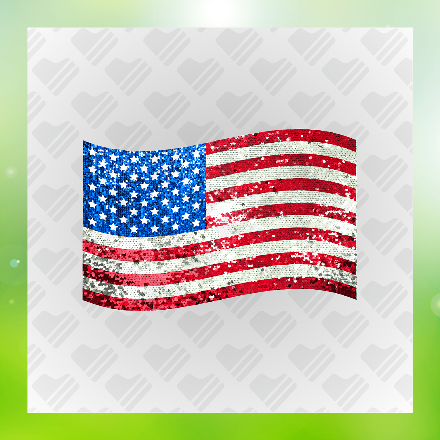 Merica Made This Flag Transfer