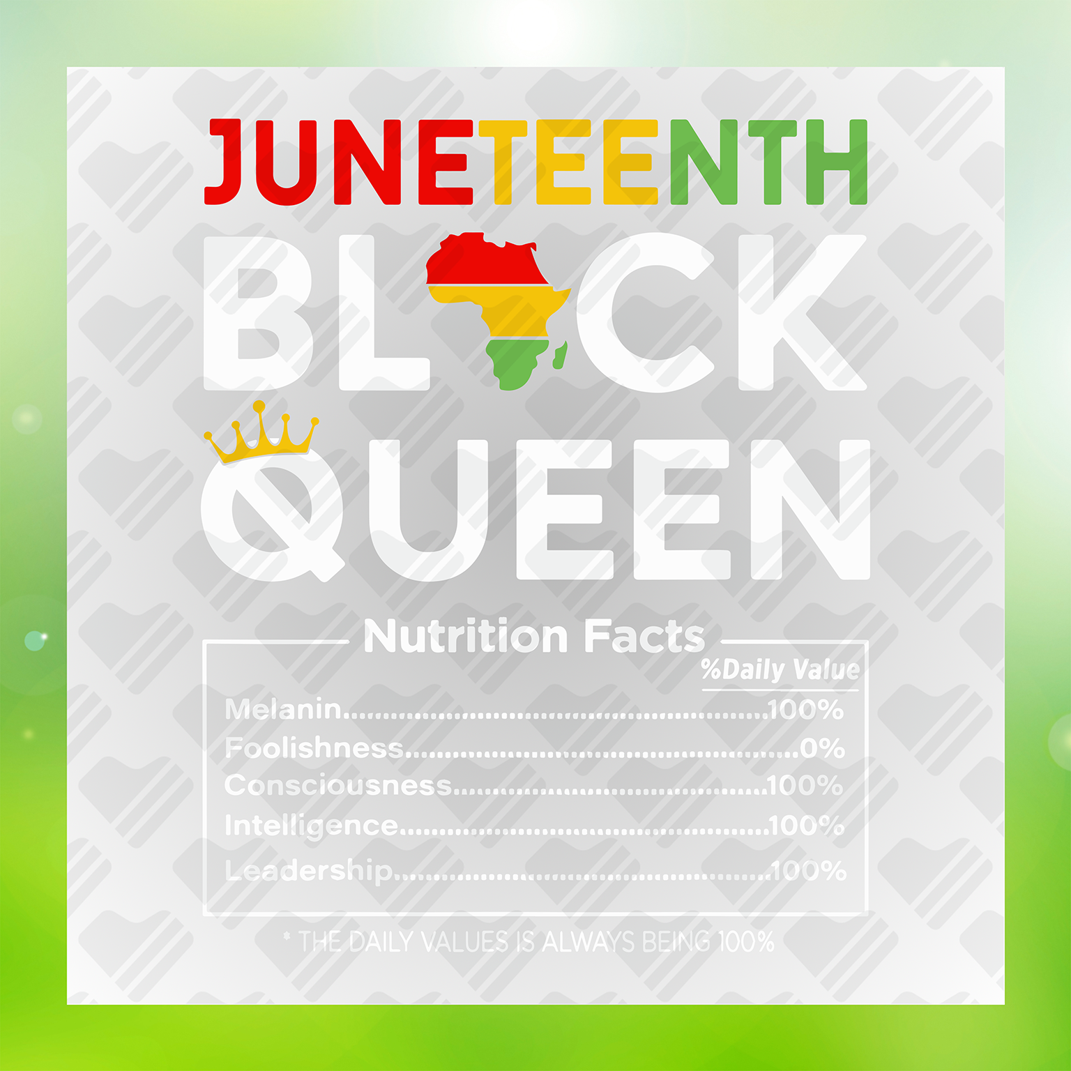 Juneteenth Black Queen Transfer