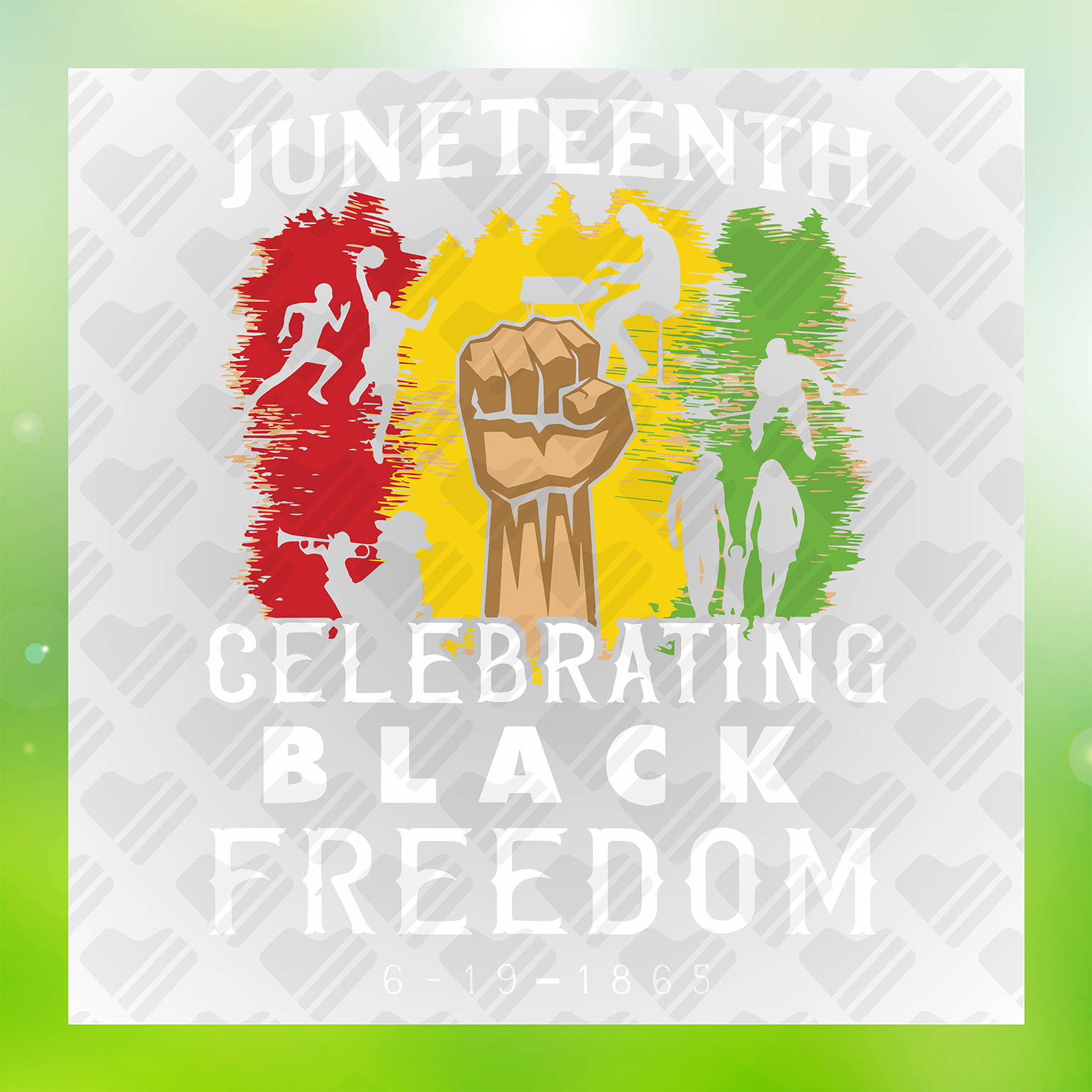 Juneteenth Celebrating Black Freedom Ver.2 Transfer