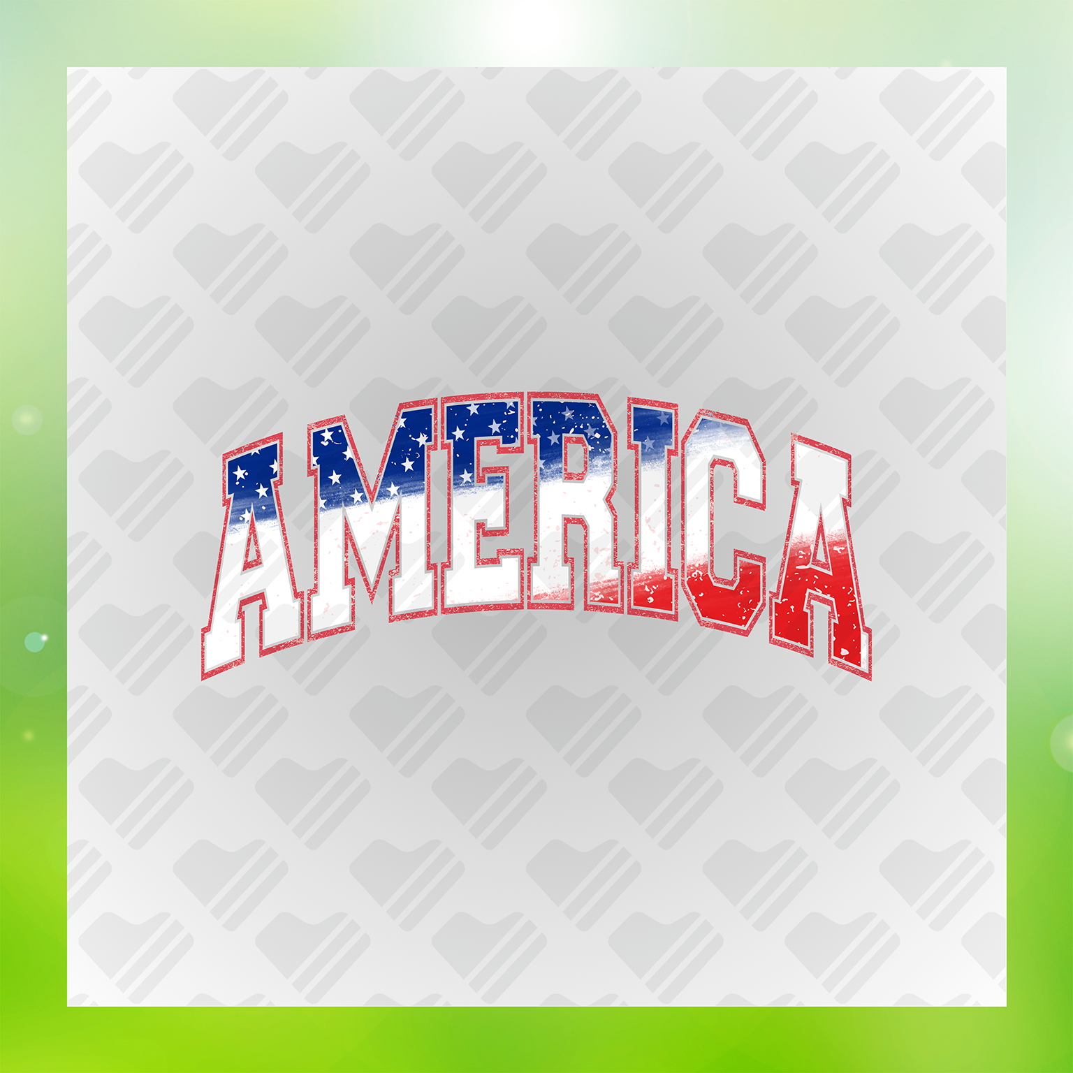 America Red White And Blue Vr. 2 Transfer