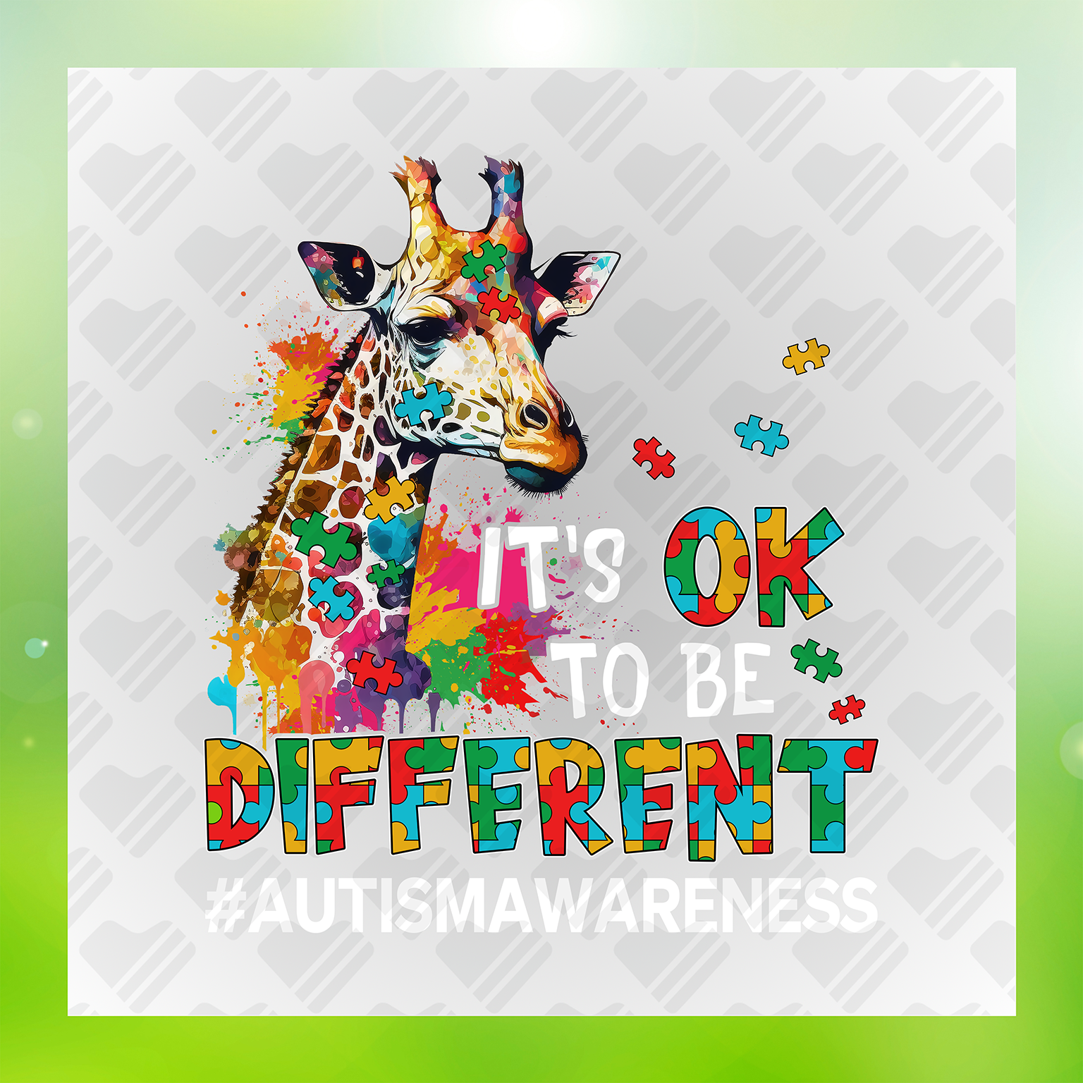 It's Ok To Be Different DTF Transfer Transfer