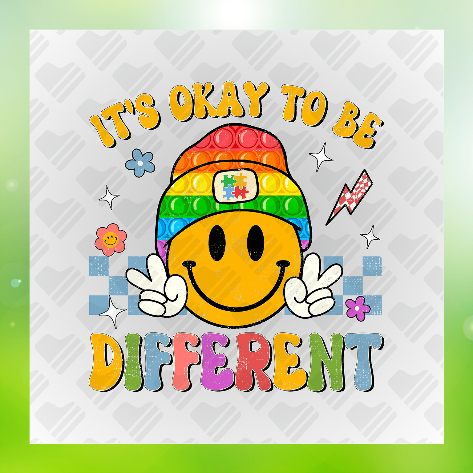 It's Okay To Be Different DTF Transfer Transfer