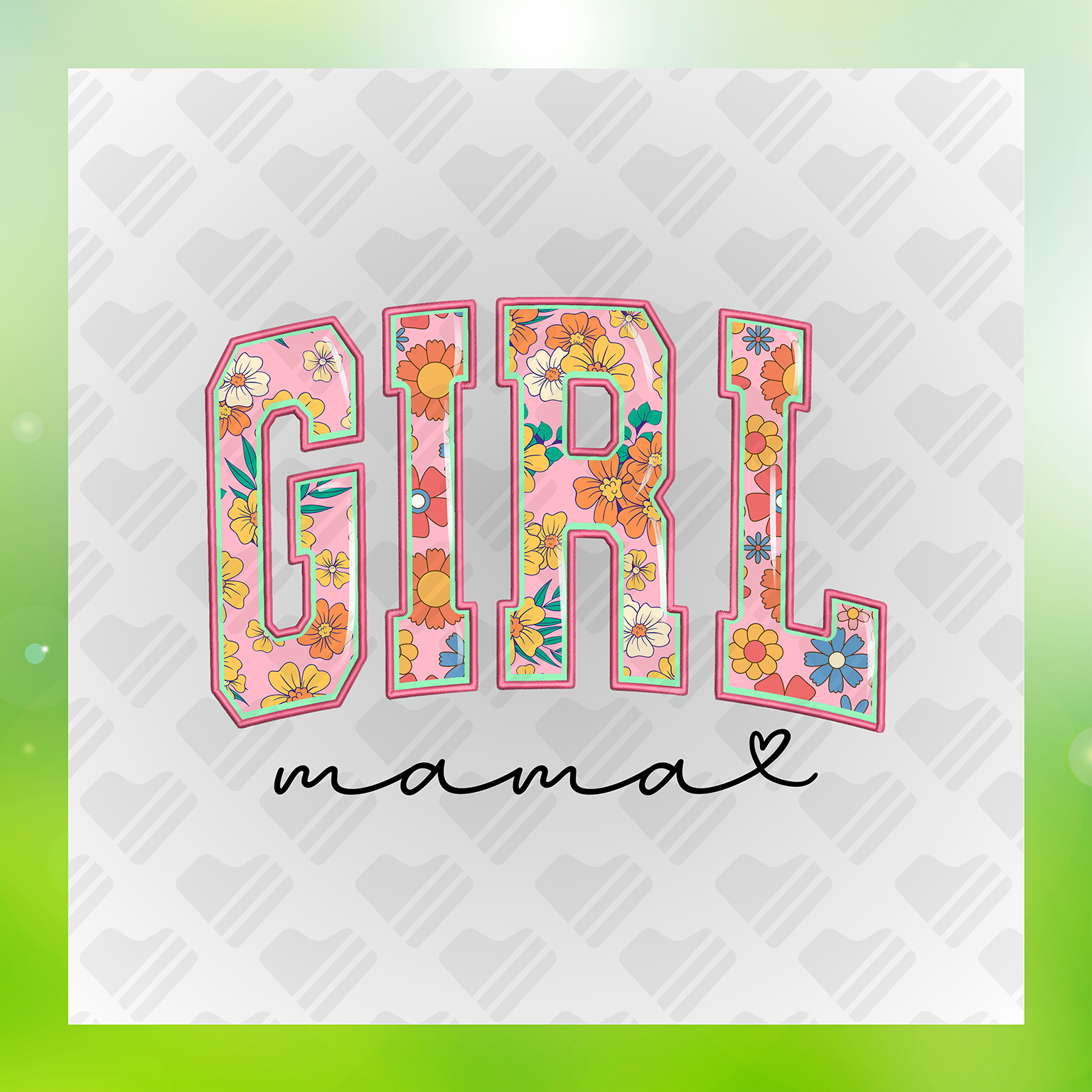 Blooming Girl Mama Transfer