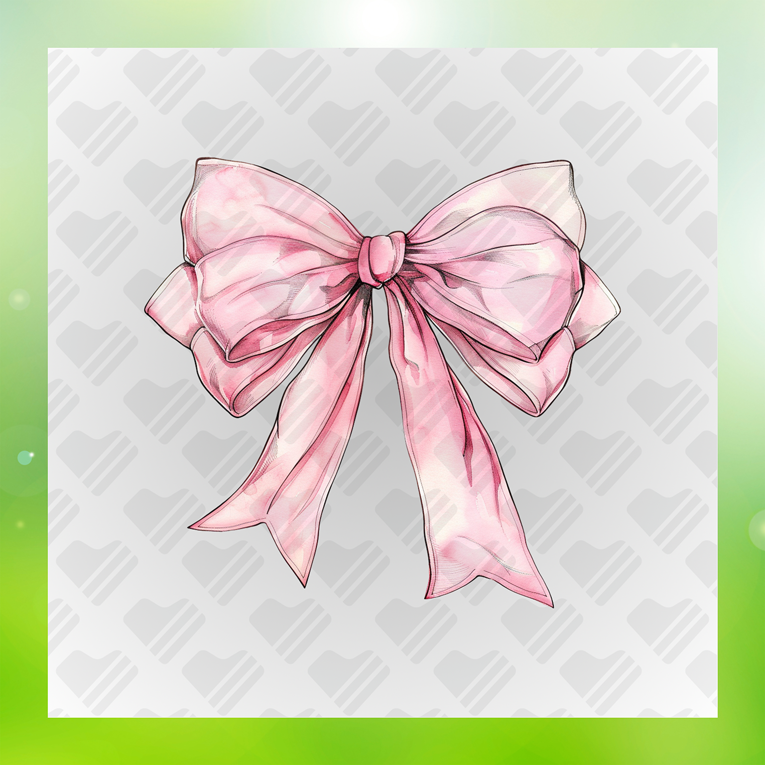 Pink Bow Transfer