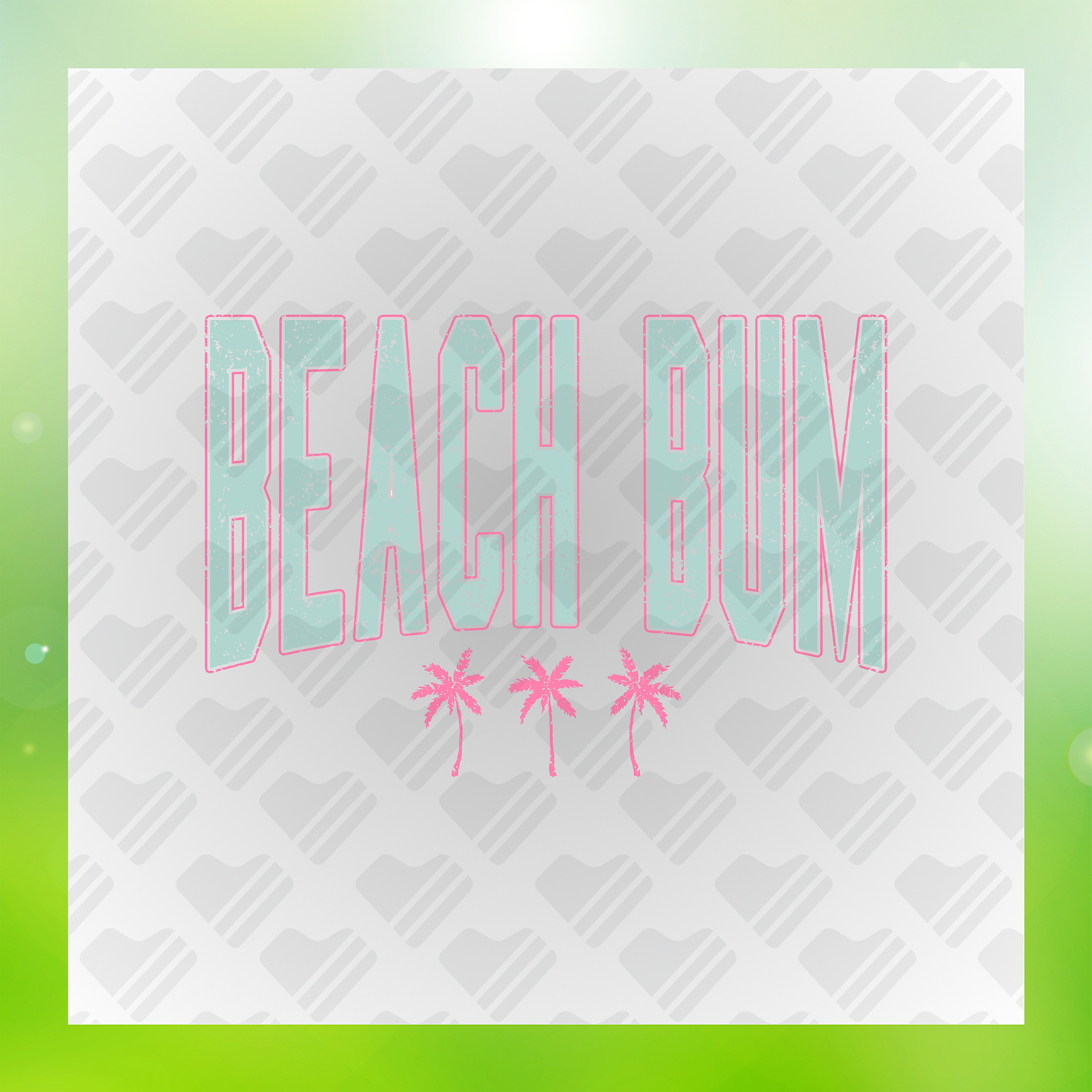 Beach Bum Summer Vacation Transfer