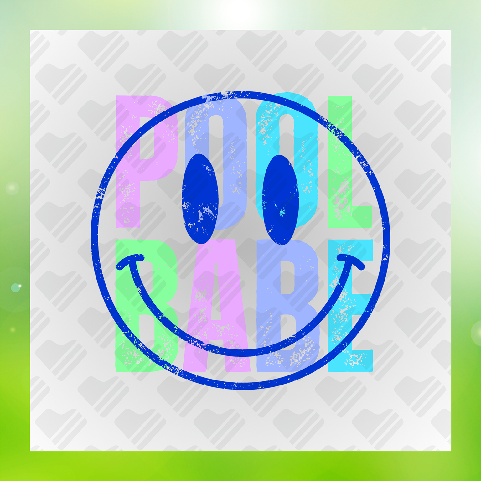 Pool Babe Summer Vacation Transfer