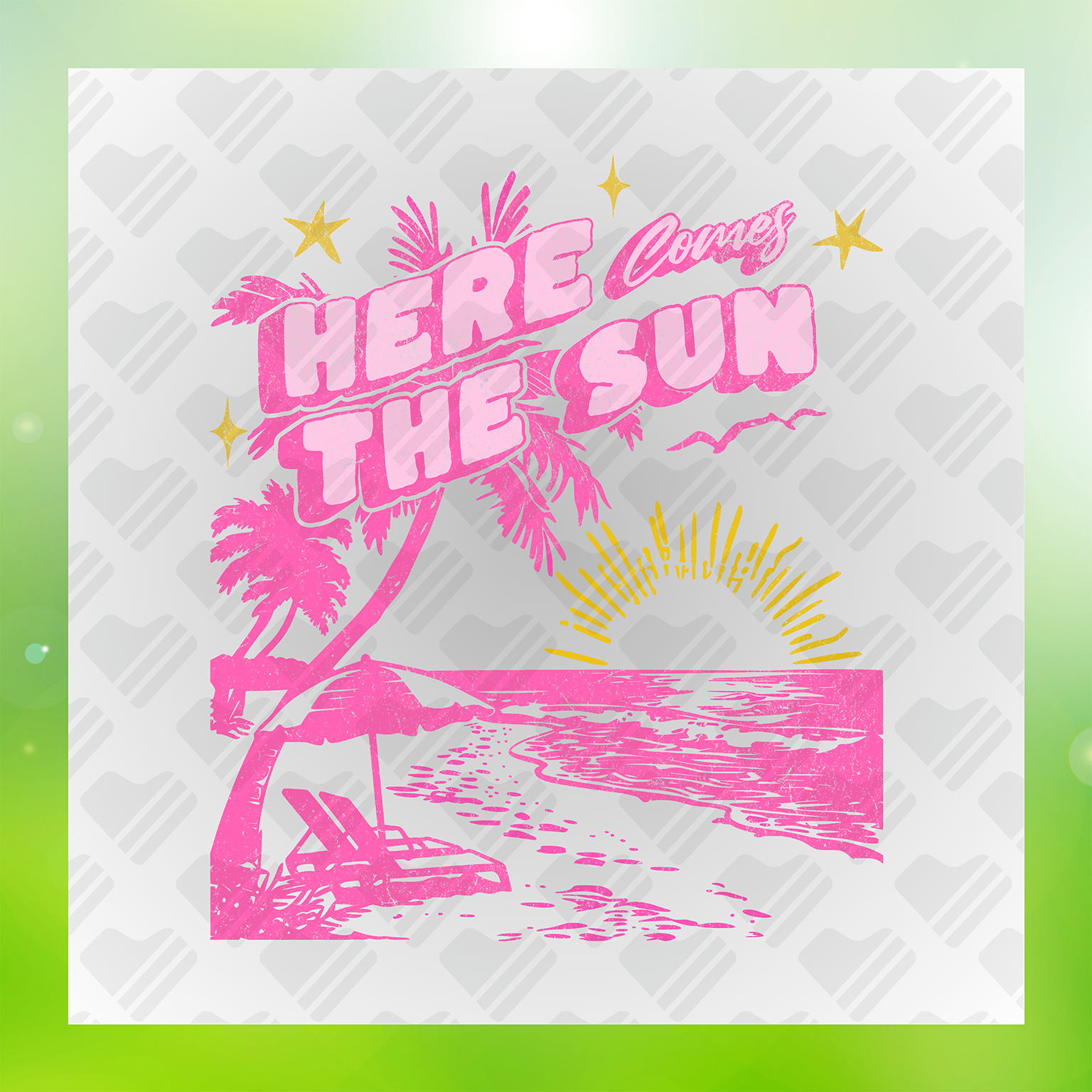 Here Comes The Sun Summer Vacation Transfer