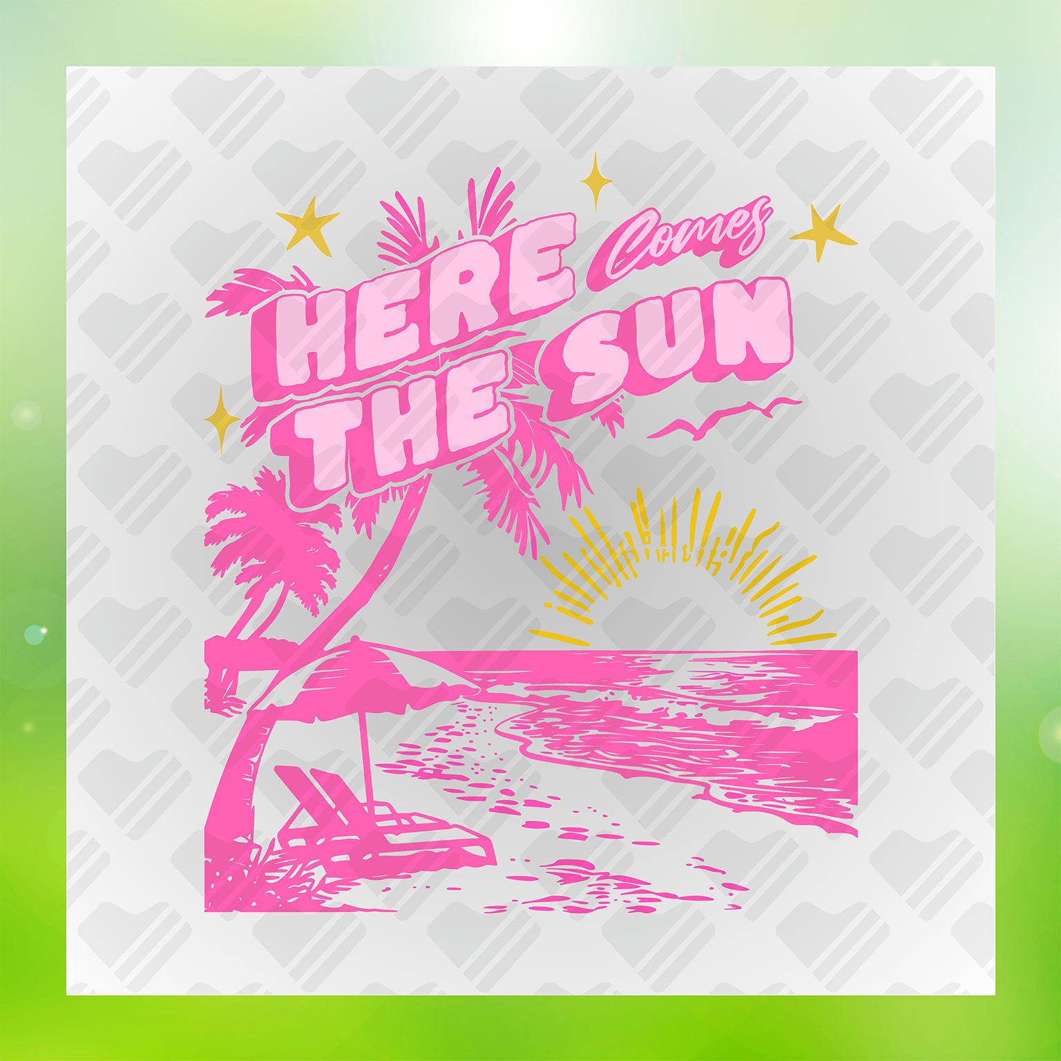 Here Comes The Sun Summer Vacation Transfer