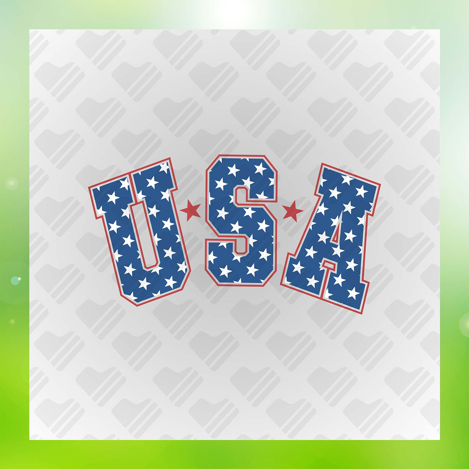 Red White And Blue Transfer