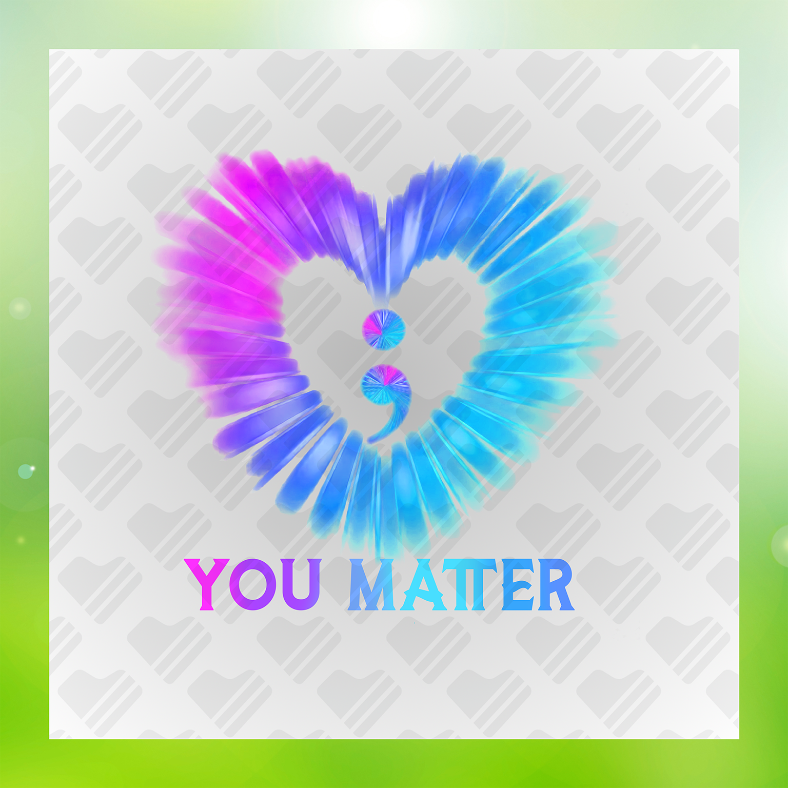 You Matter Colorful Transfer