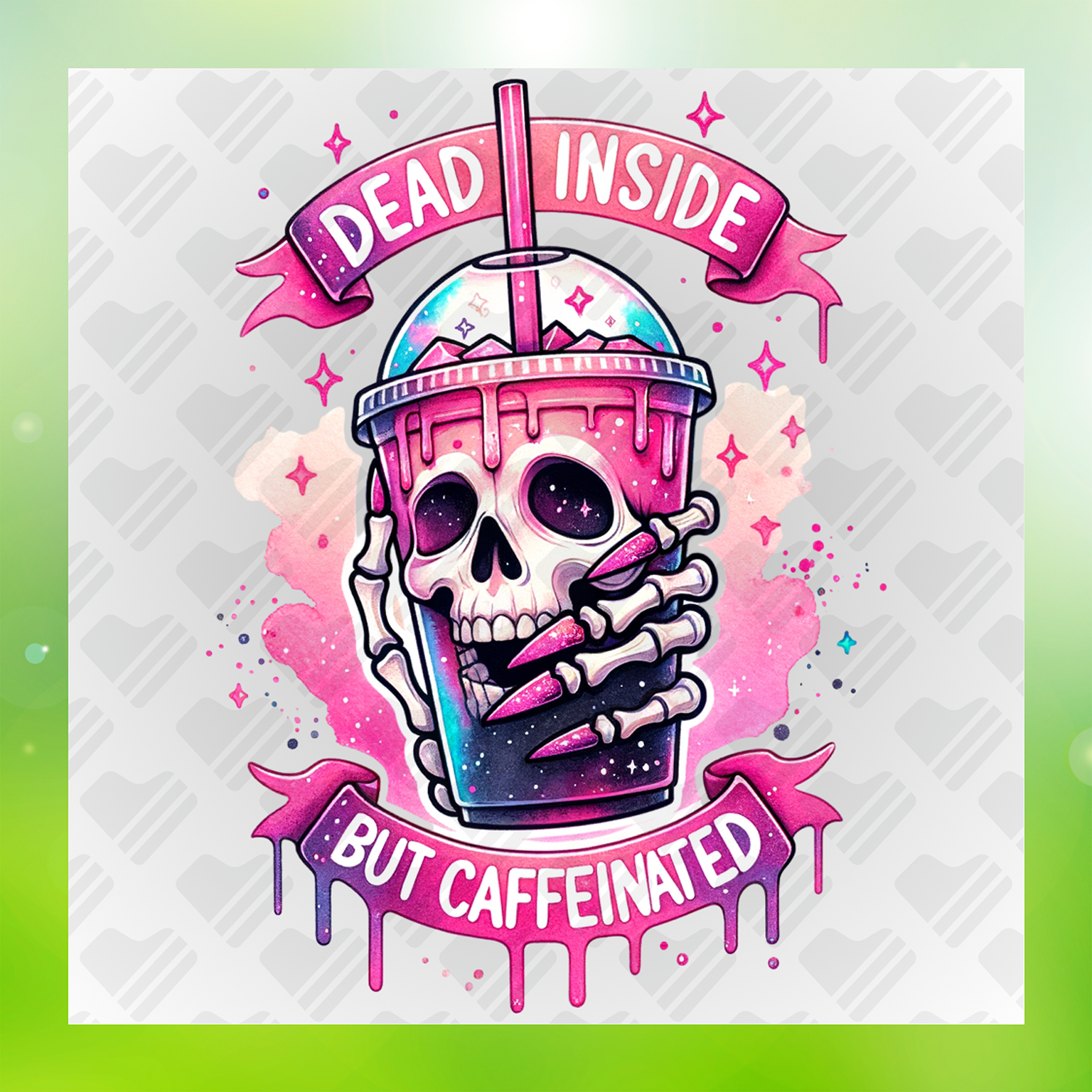 Dead Inside But Caffeinated Transfer