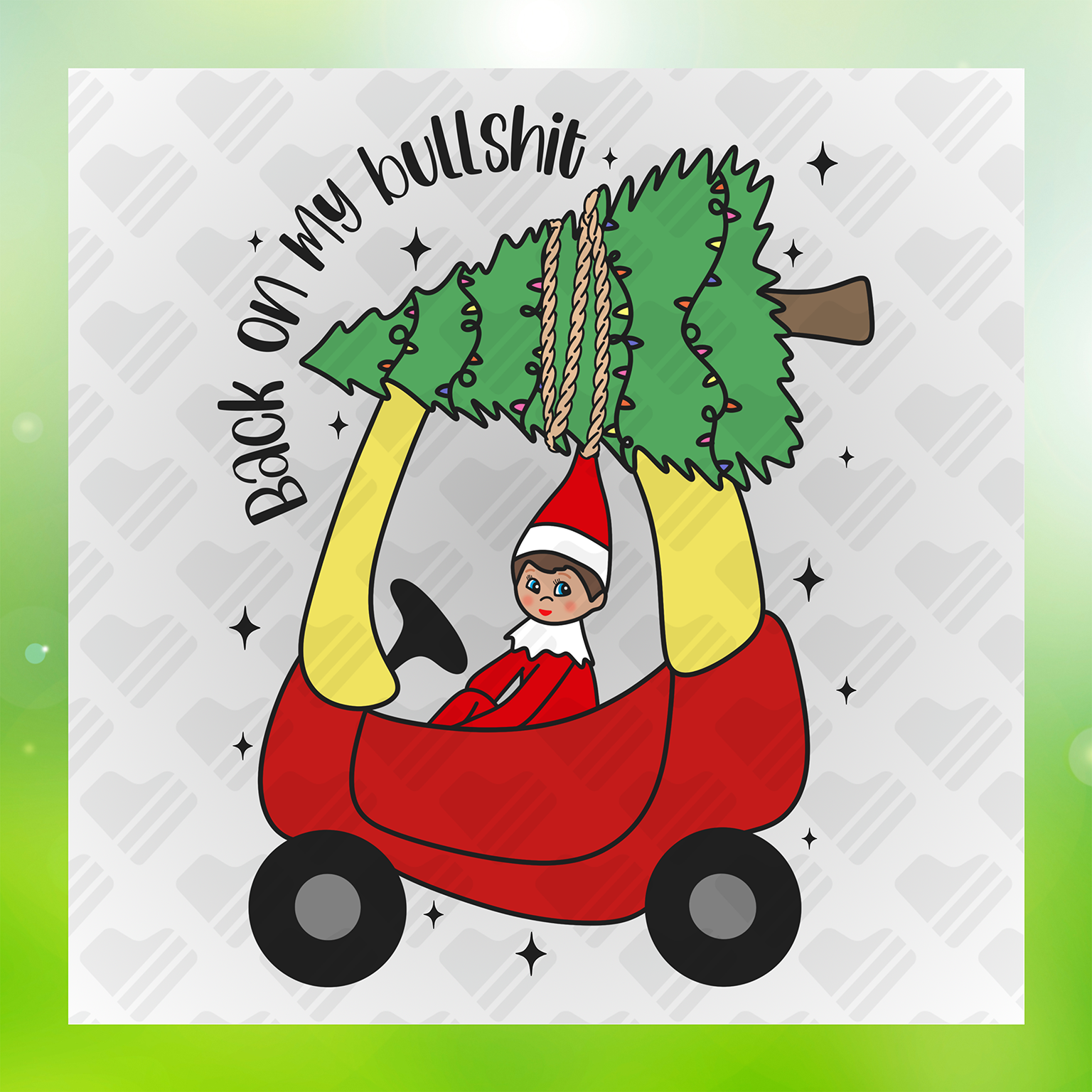 Back on My Bullshit Christmas Transfer