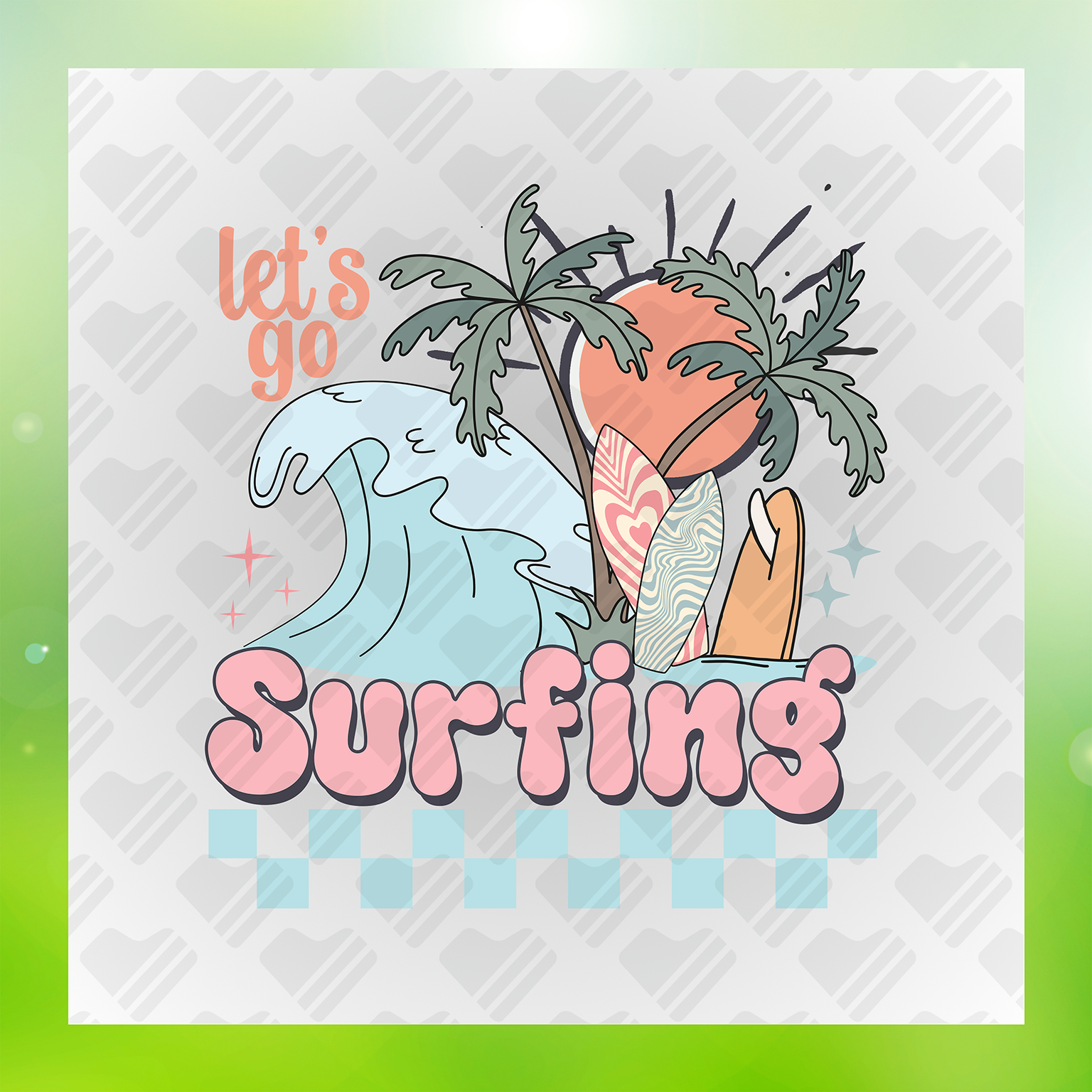 Lets Go Surfing Transfer