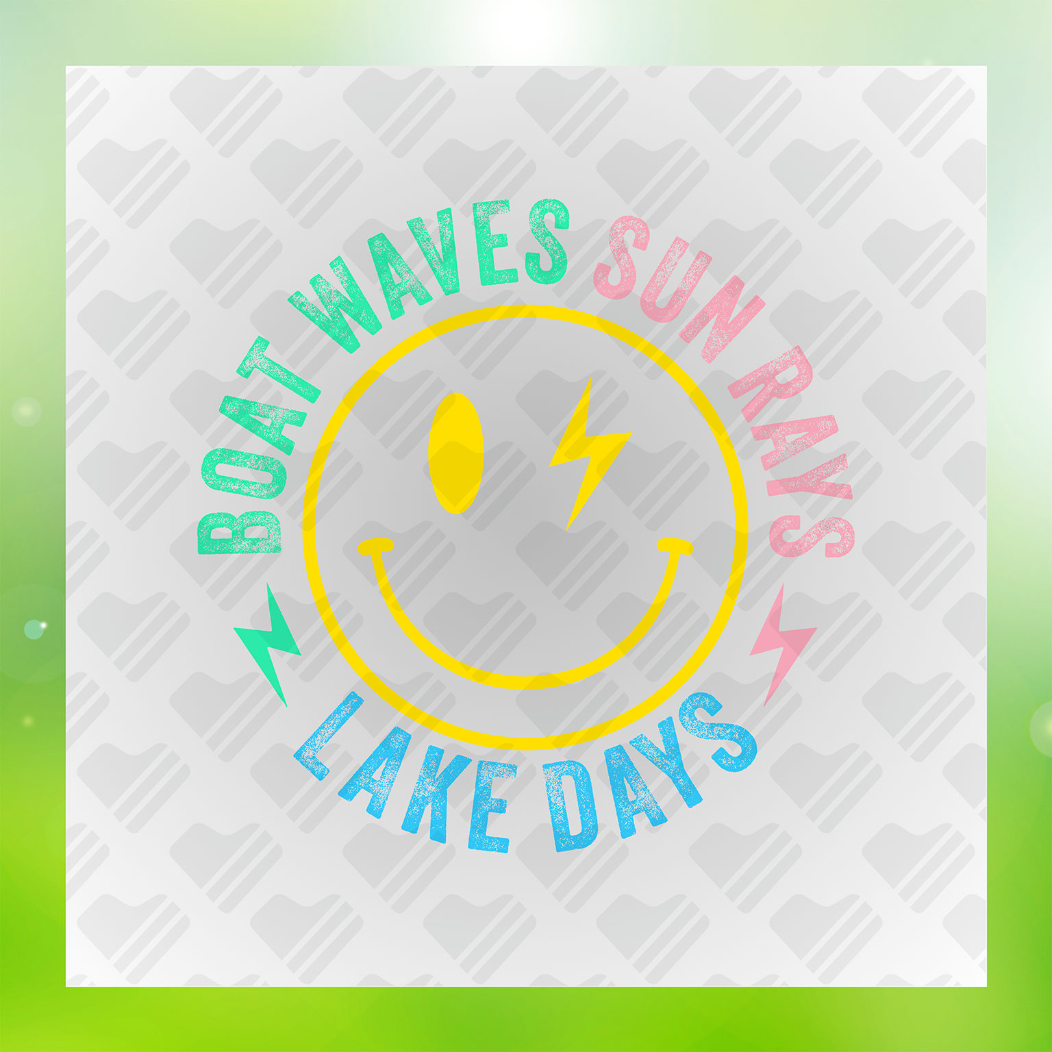 Boat Waves Sun Rays Lake Days Vr. 2 Transfer