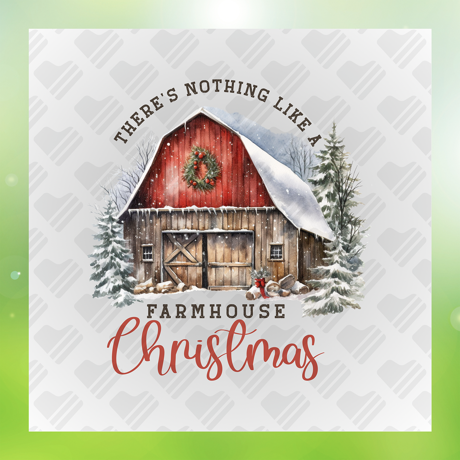 Farm House Xmas Transfer