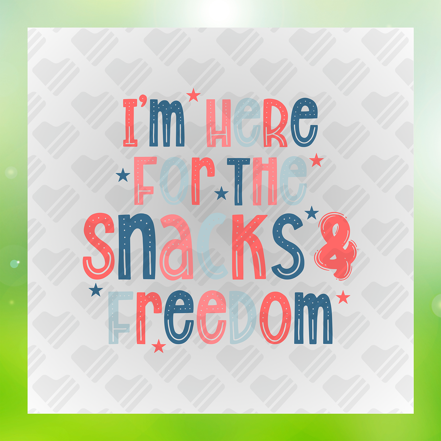 I'm Here For The Snacks & Freedom Transfer