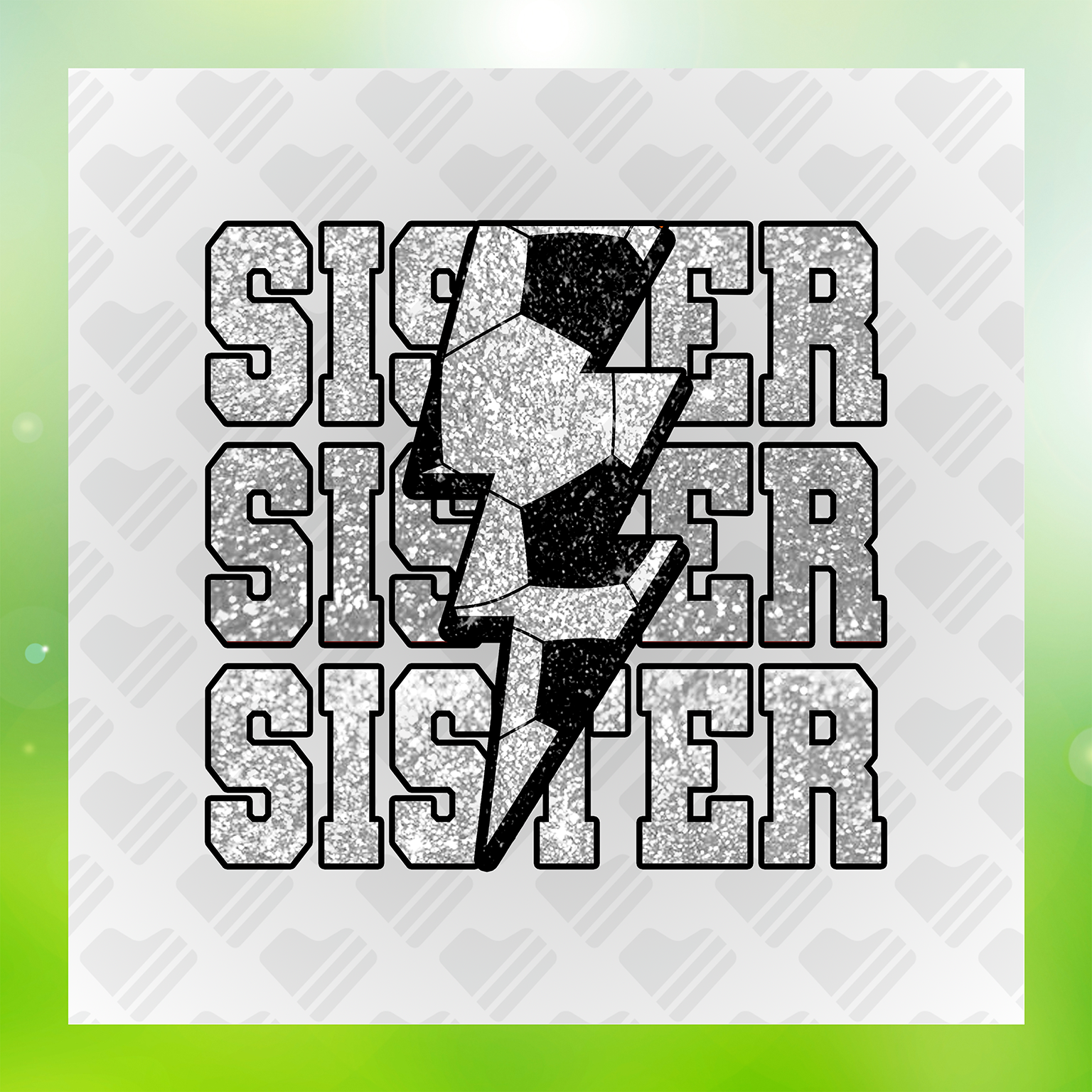 I Love Soccer Sparkle And Sport Mama Transfer