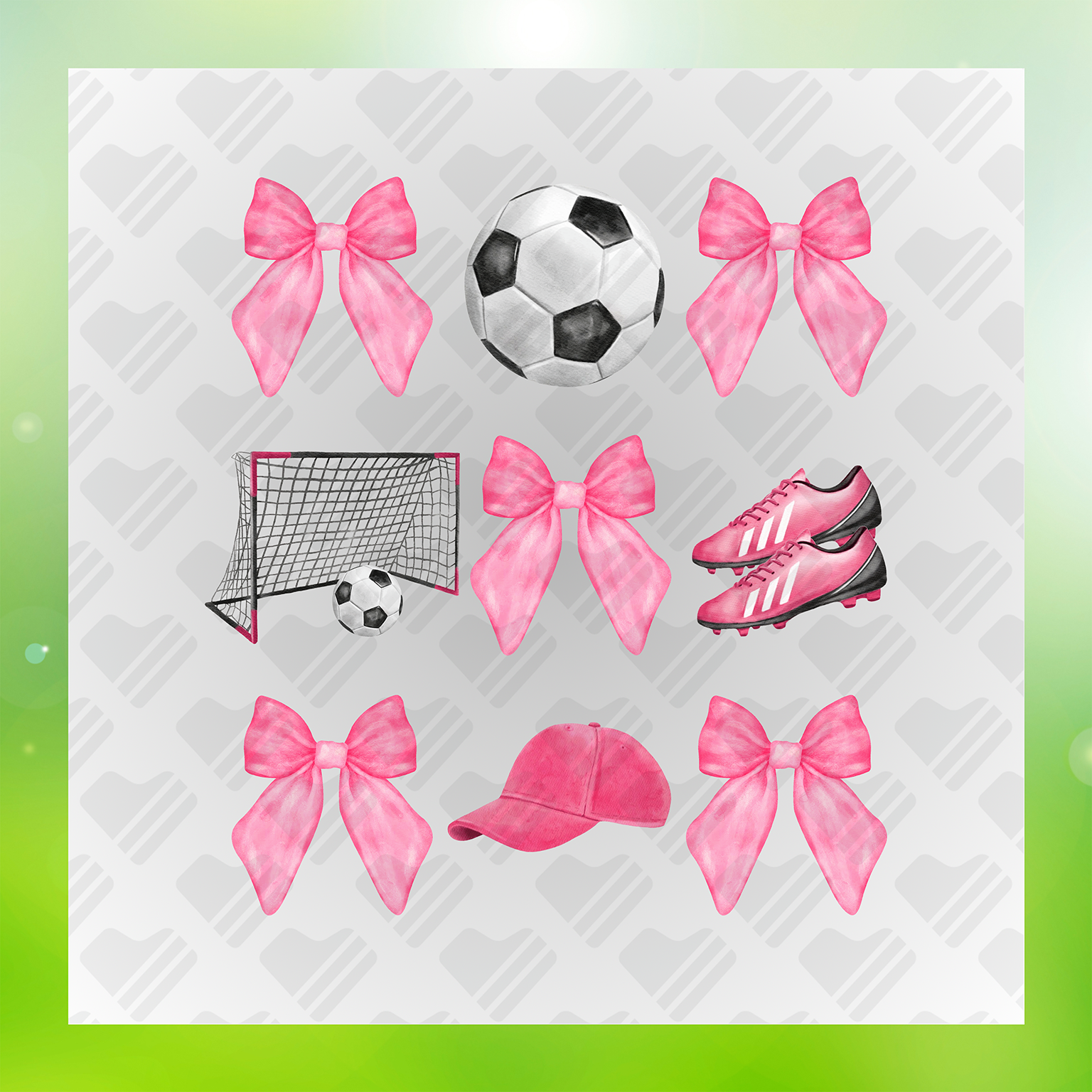 Soccer Fashionista Girly Game Gear Transfer