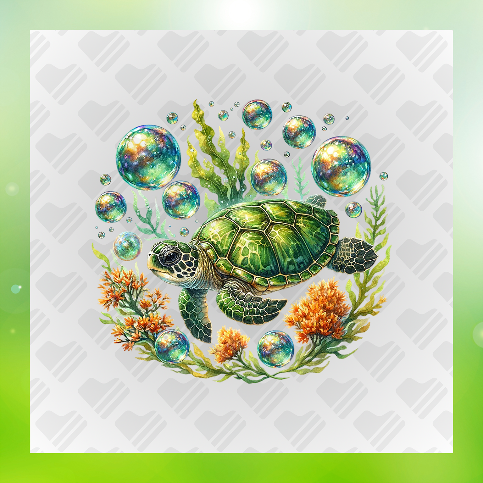 Celestial Turtle Clipart With Cosmic Flair Effect Transfer