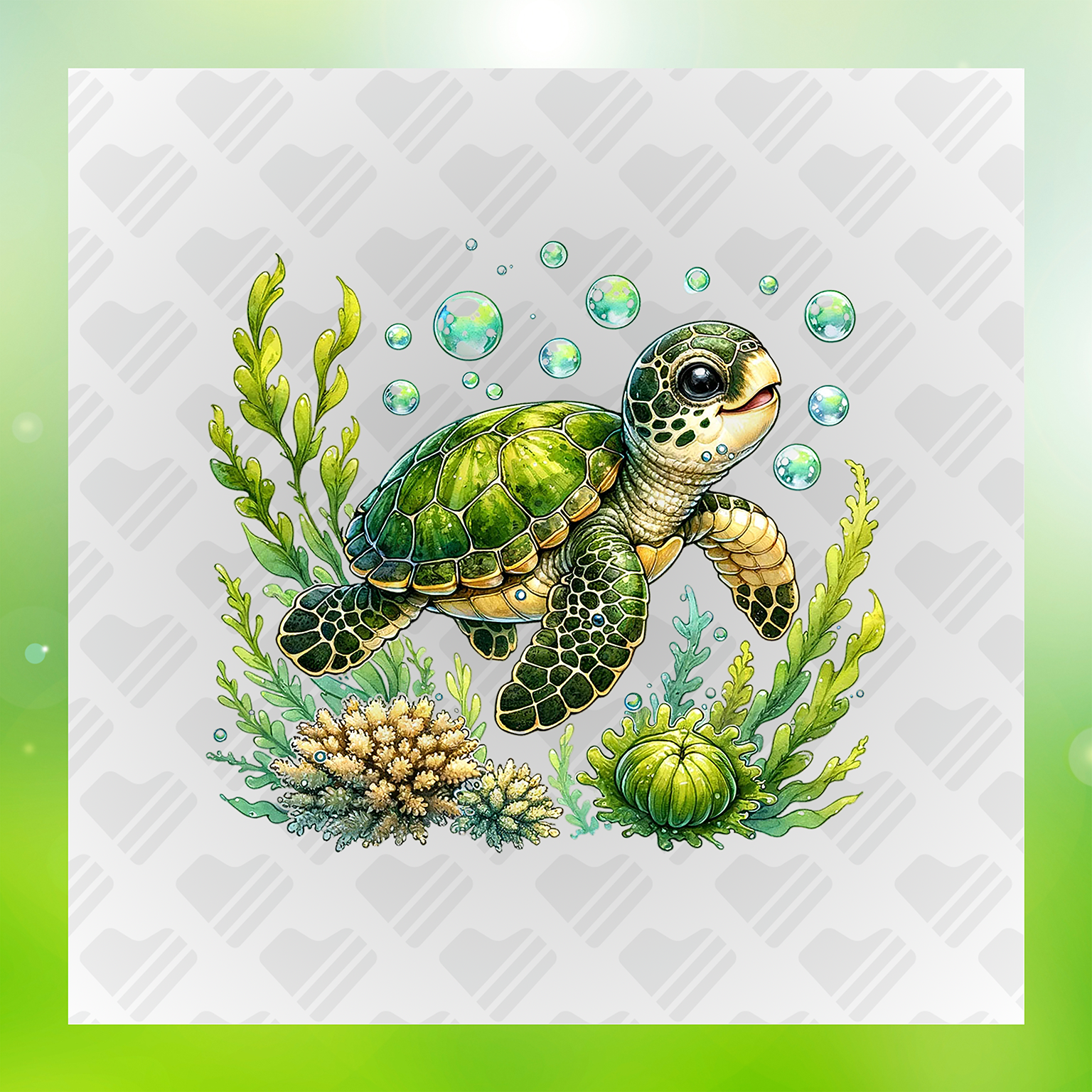 Delicate Turtle Transfer