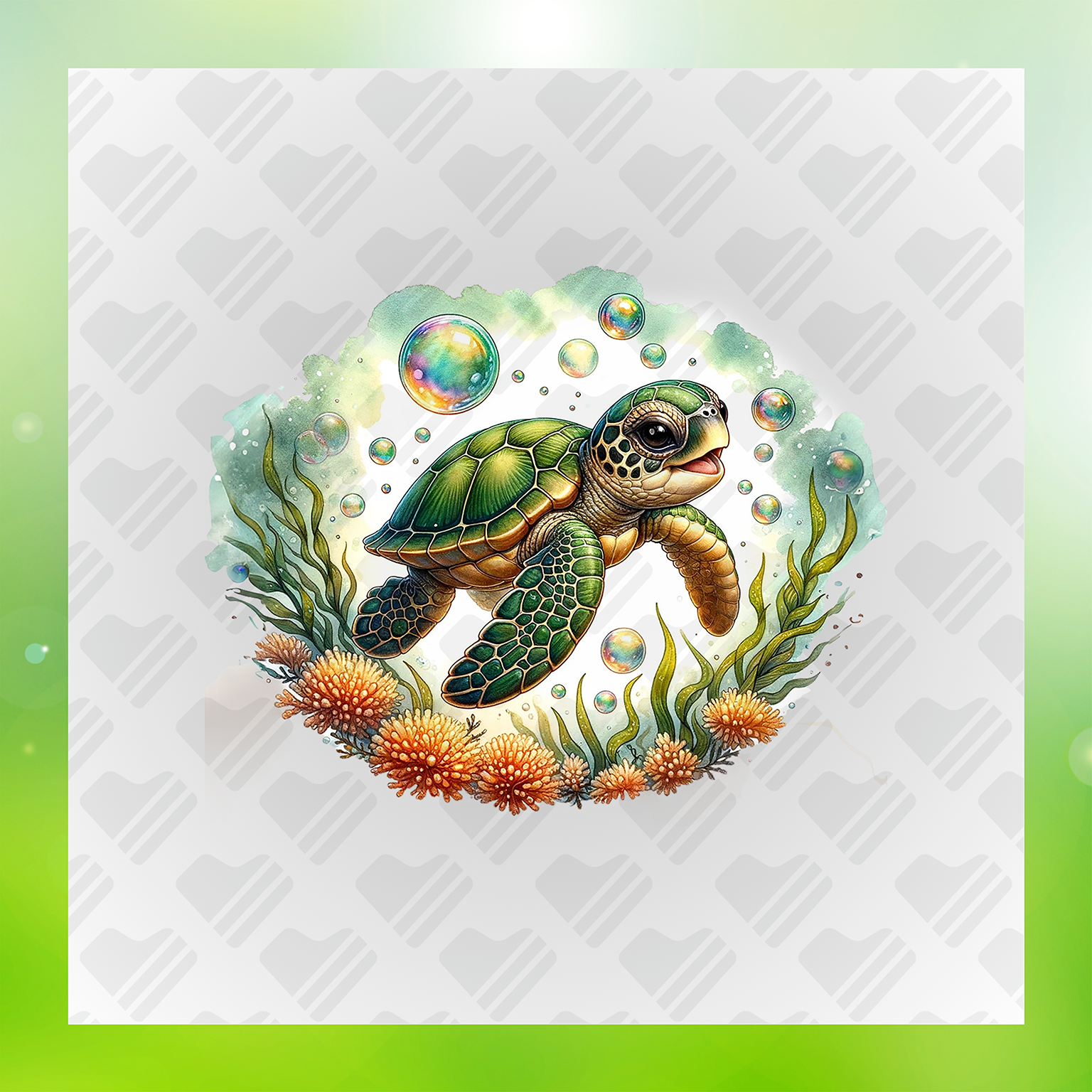 Enchanted Baby Sea Turtle Transfer