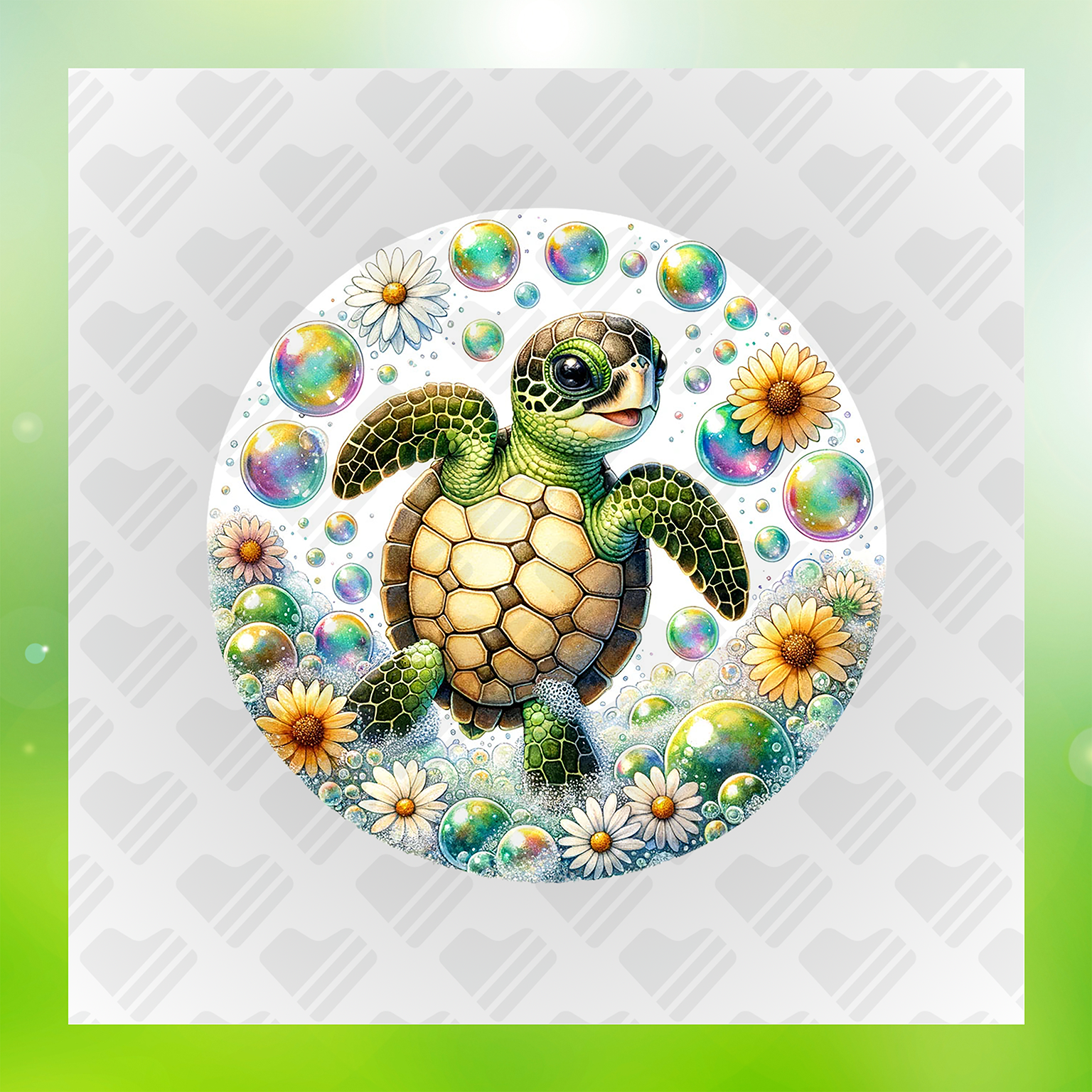 Starry Meadow Baby Sea Turtle Transfer