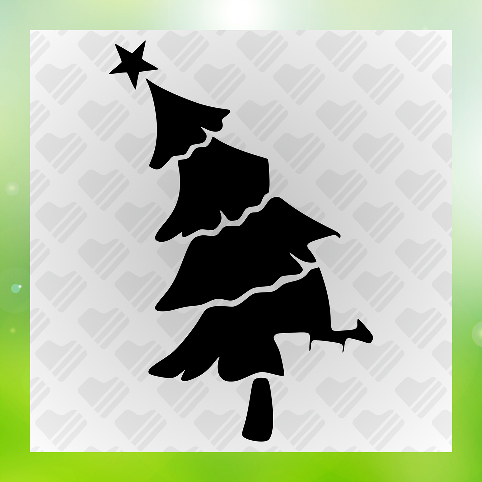 Leaning Xmas Tree Transfer