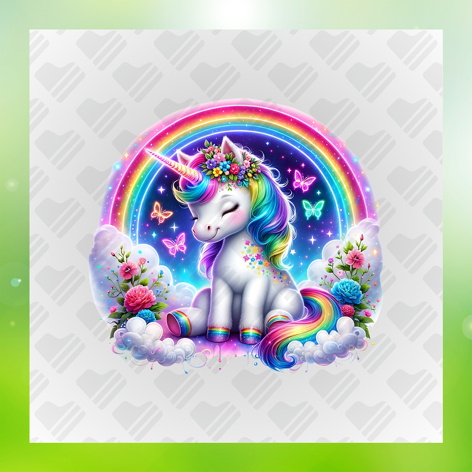Rainbow Unicorn Transfer