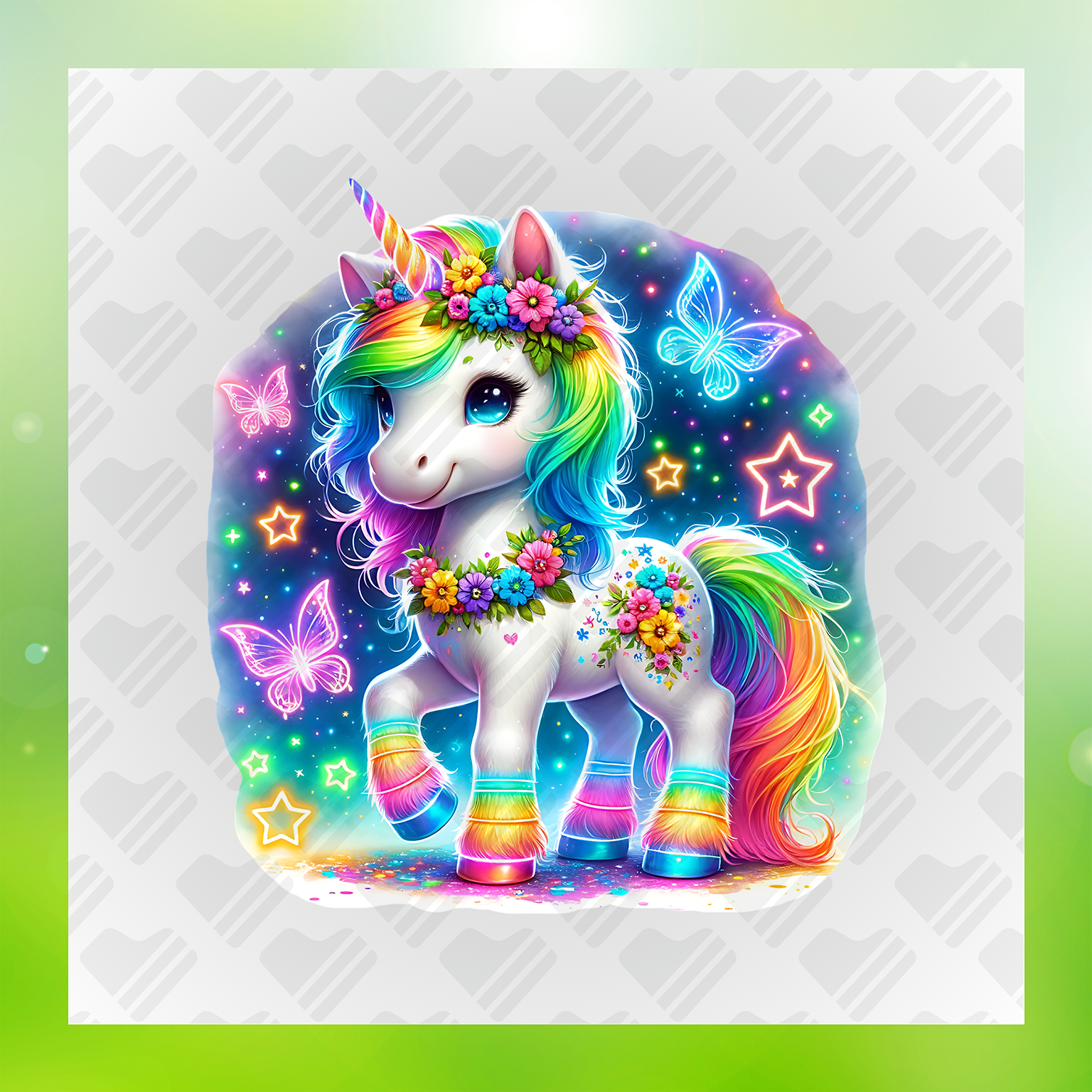 Unicorn Butterfly Dreams Transfer