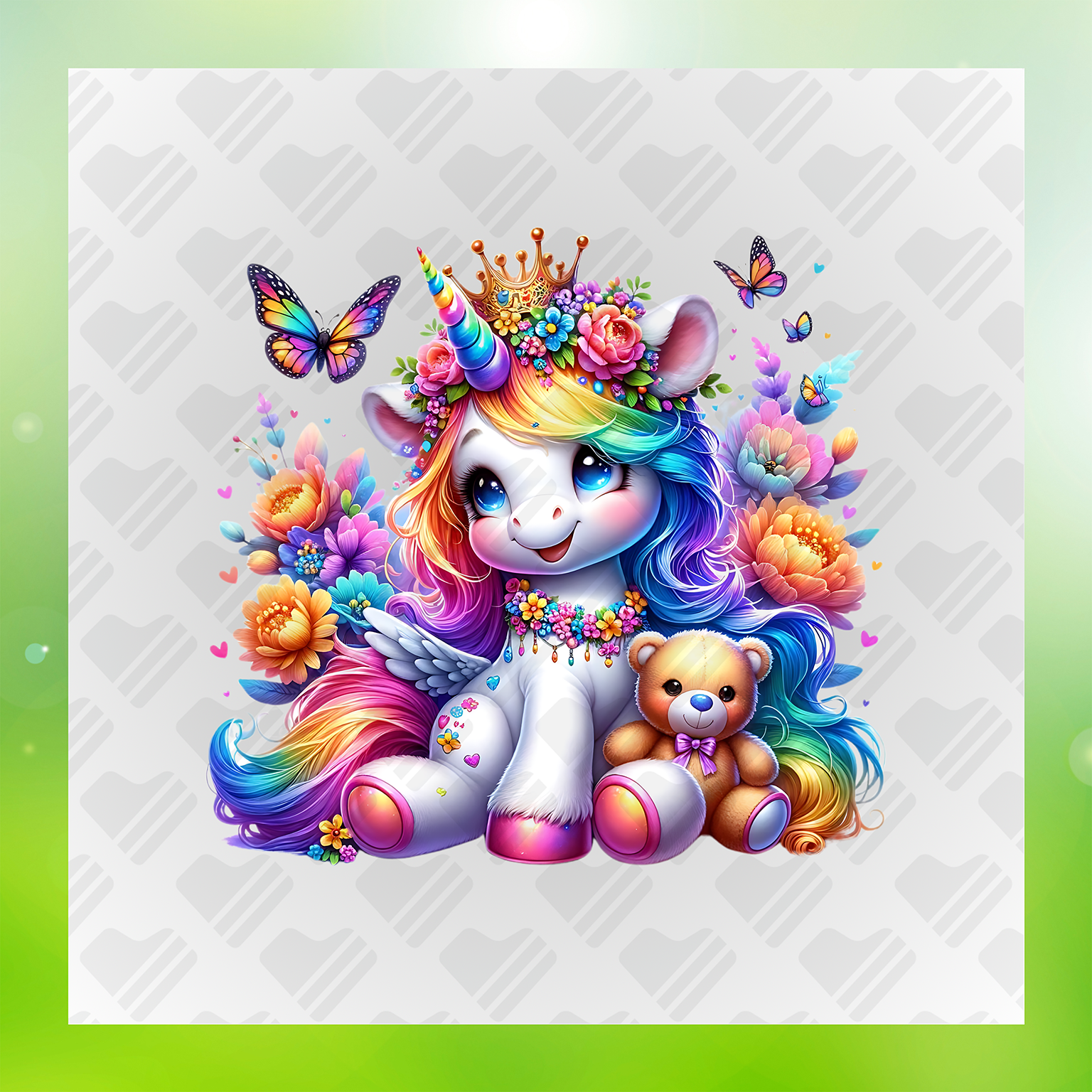 Unicorn Butterfly Whisperer Transfer
