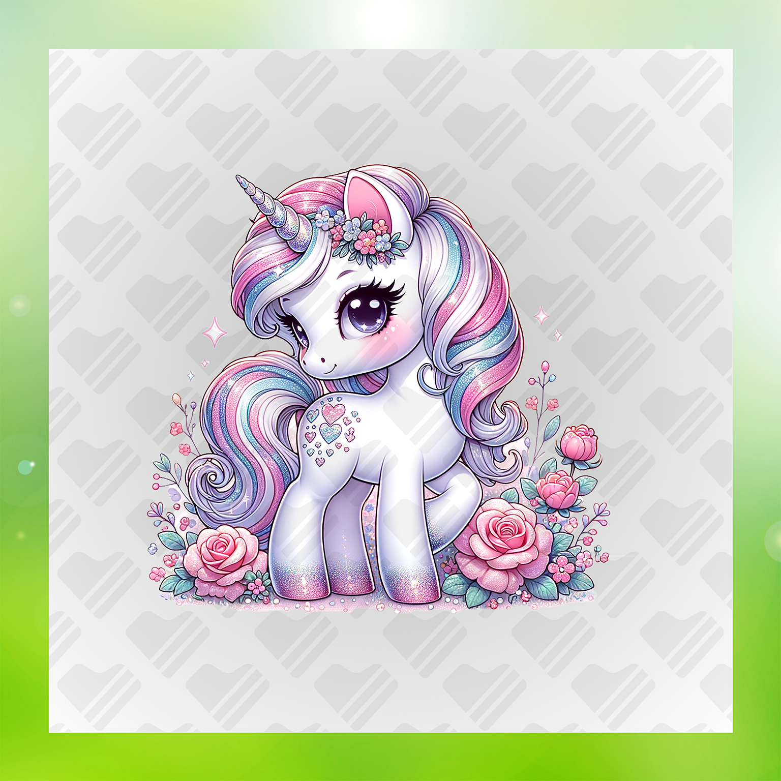 Unicorn Lovely Tales Transfer