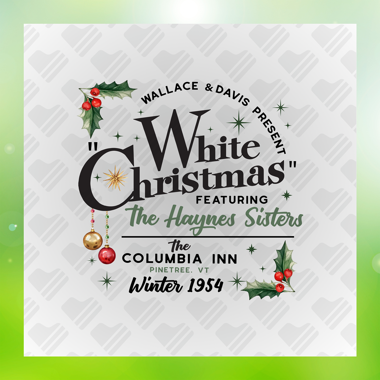 White Xmas Ft. The Haynes Sisters Design Transfer