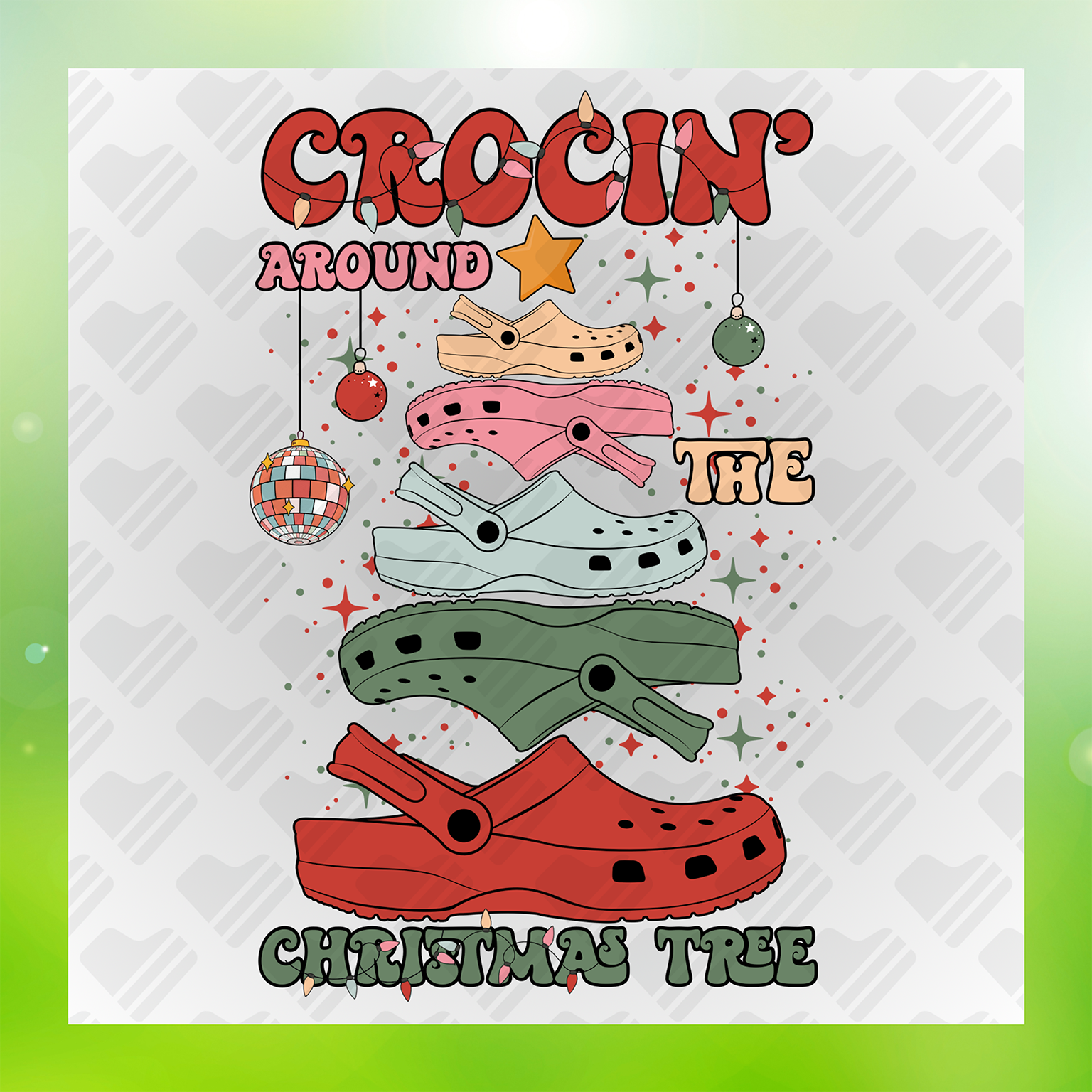 Crocin Around The Christmas Tree Transfer