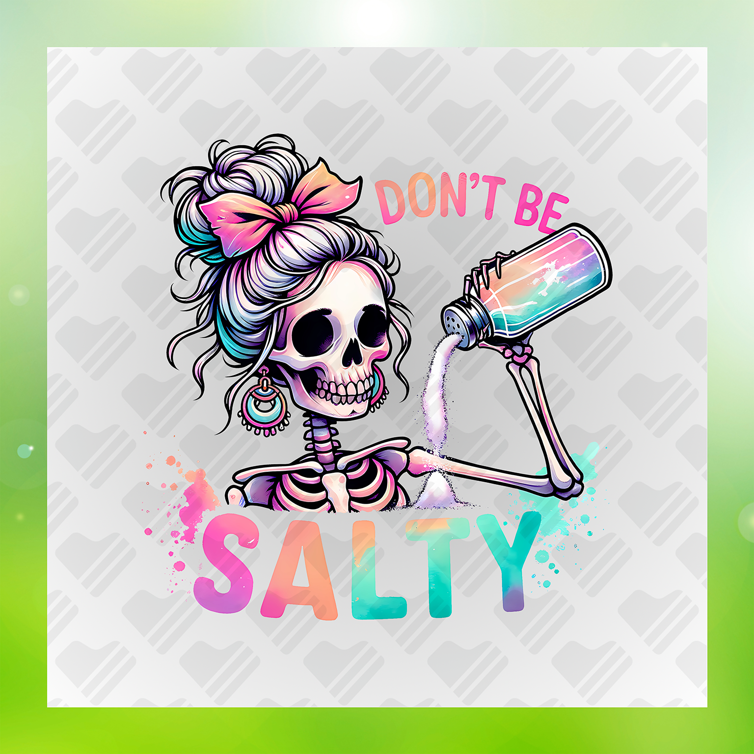 Skeletons Dont Be Salty Transfer