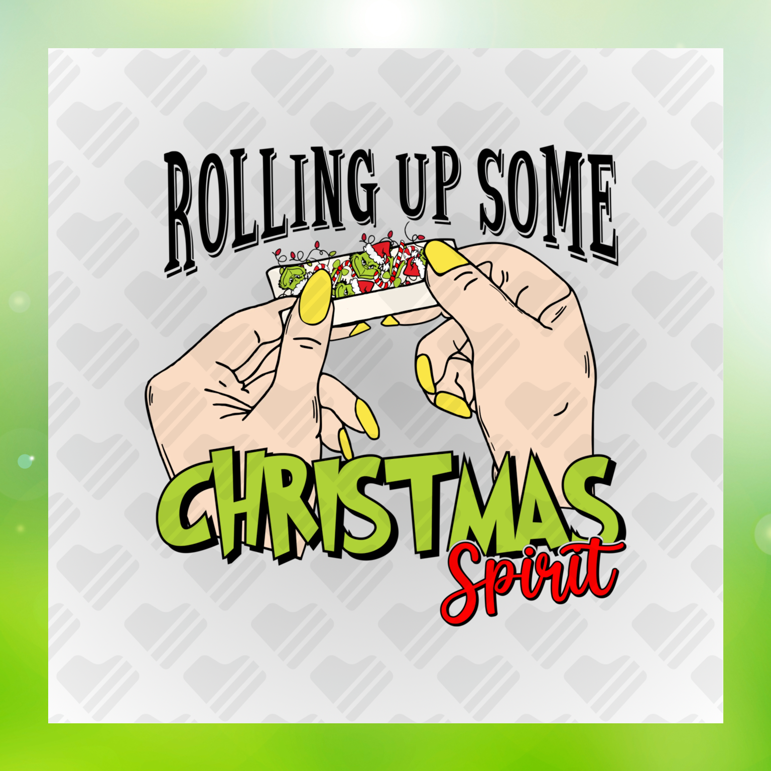Rolling Up Some Christmas Spirit Transfer