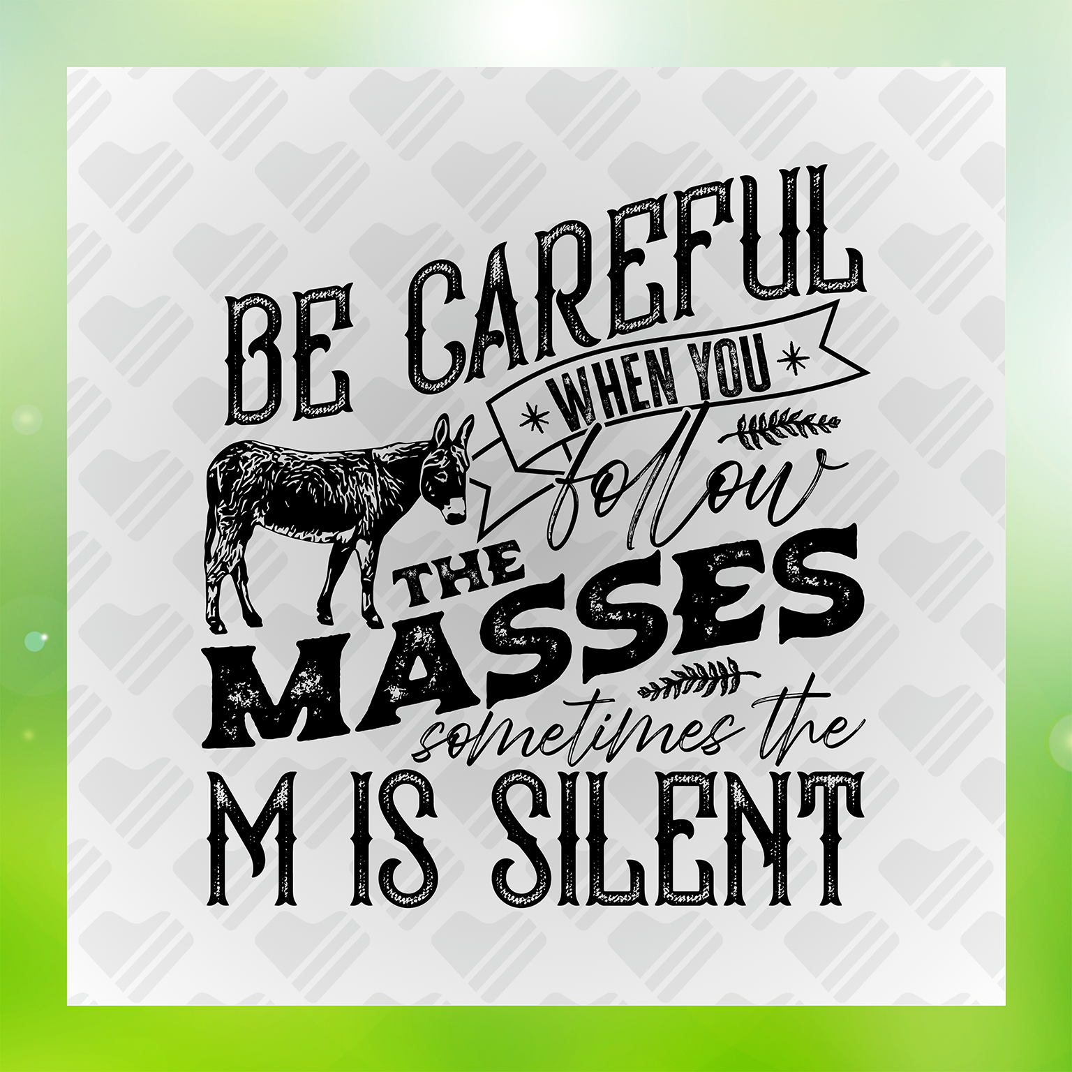 Be Careful When You Follow The Masses Transfer