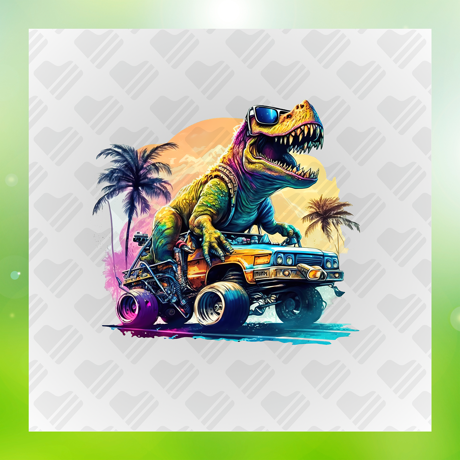 Dino in a High-Speed Adventure Transfer