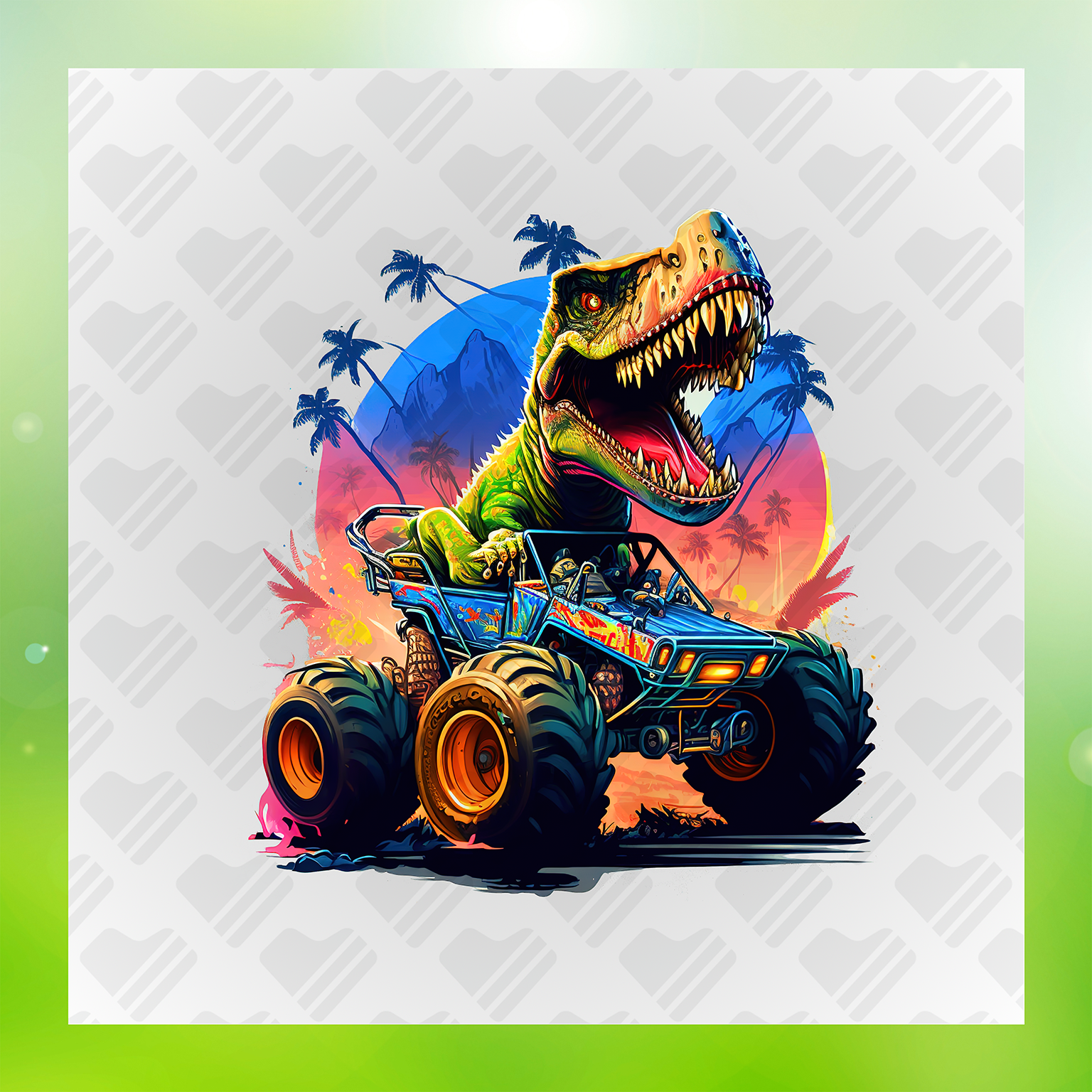 Dino Drive Tropical Thunder Transfer