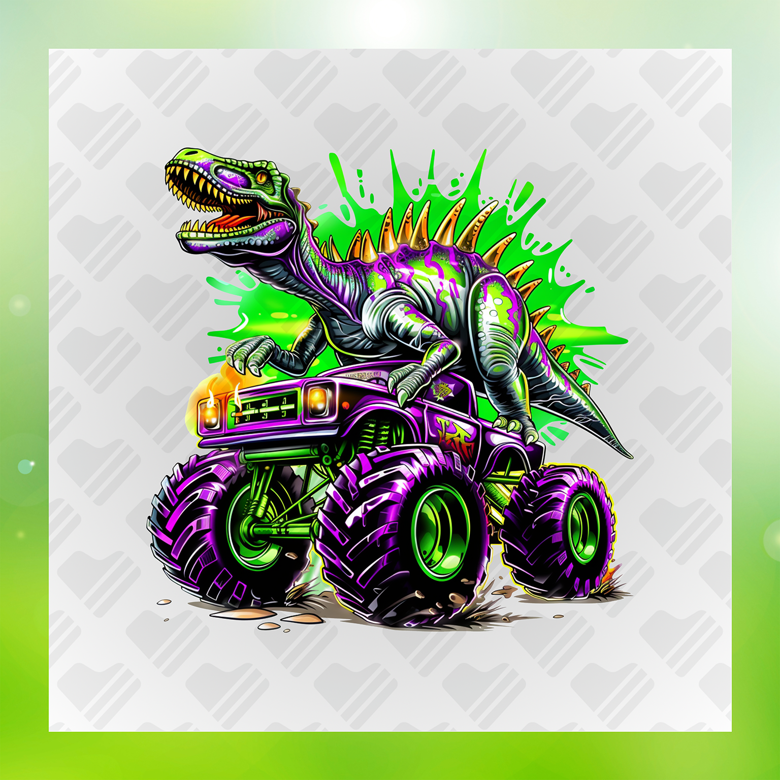 Dino Truck Thrills Transfer