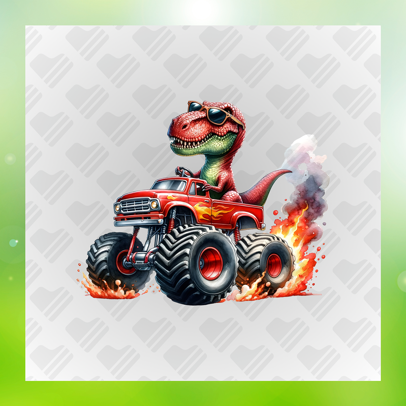 Red Rampage T-Rex Tracker Transfer