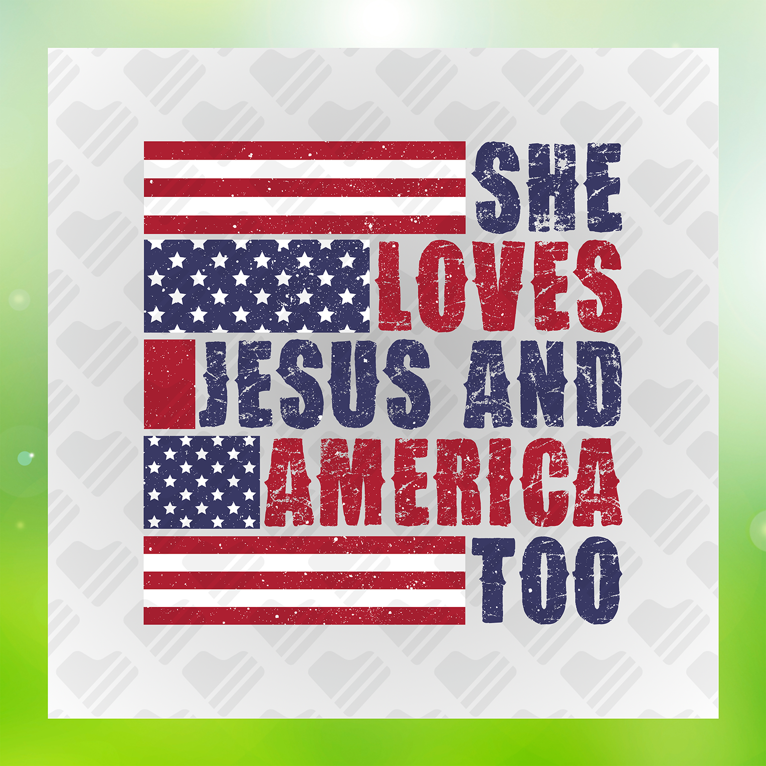 She Loves Jesus And America Transfer