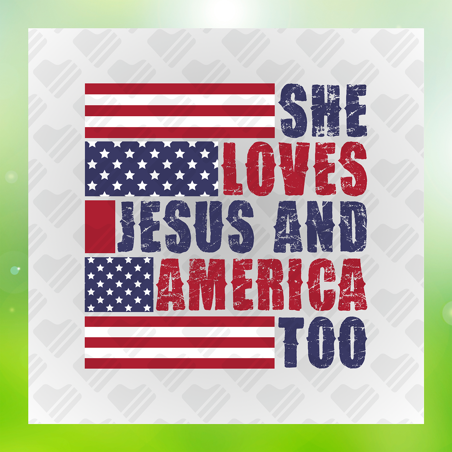 She Loves Jesus And America Transfer