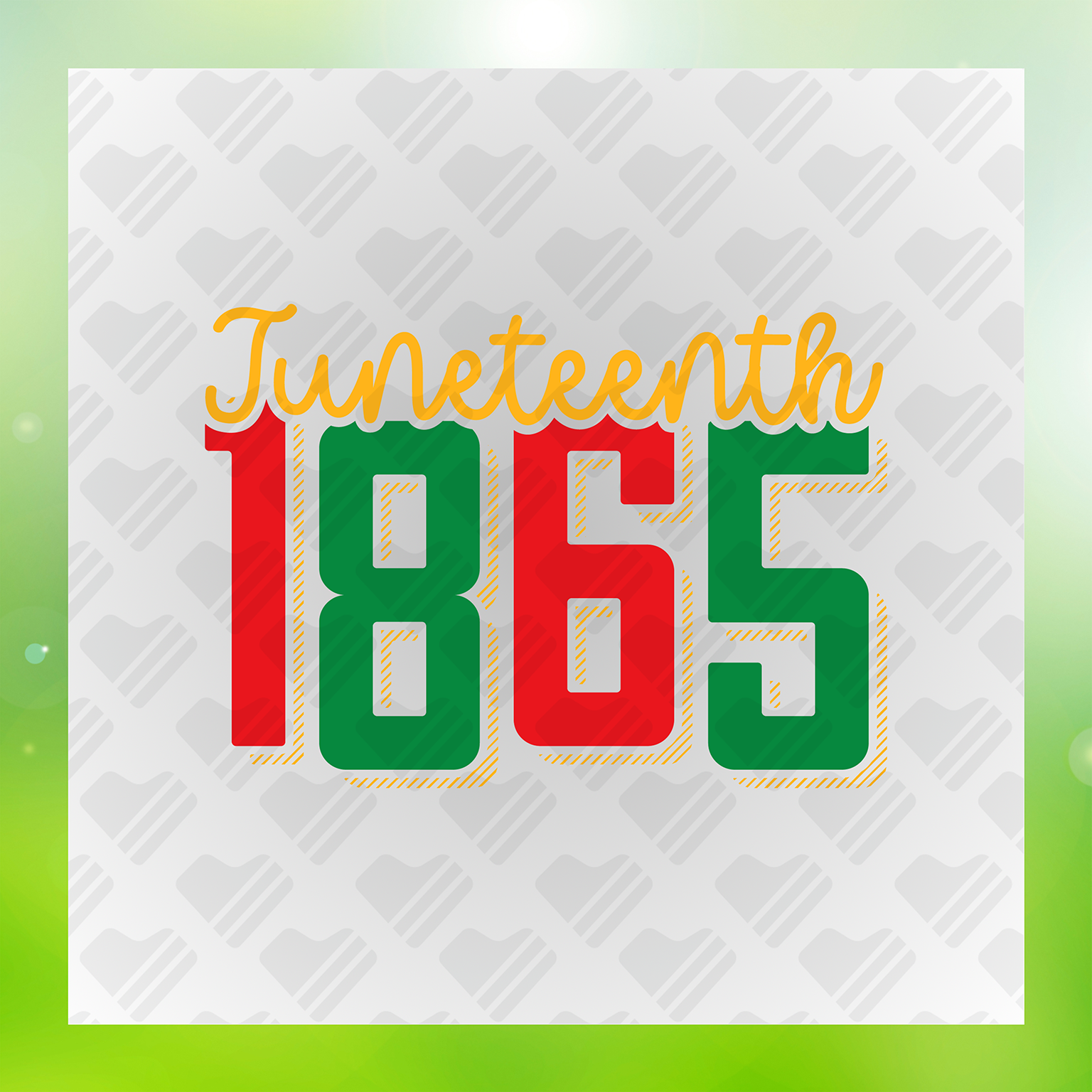 Black Excellence Juneteenth 1865 Transfer