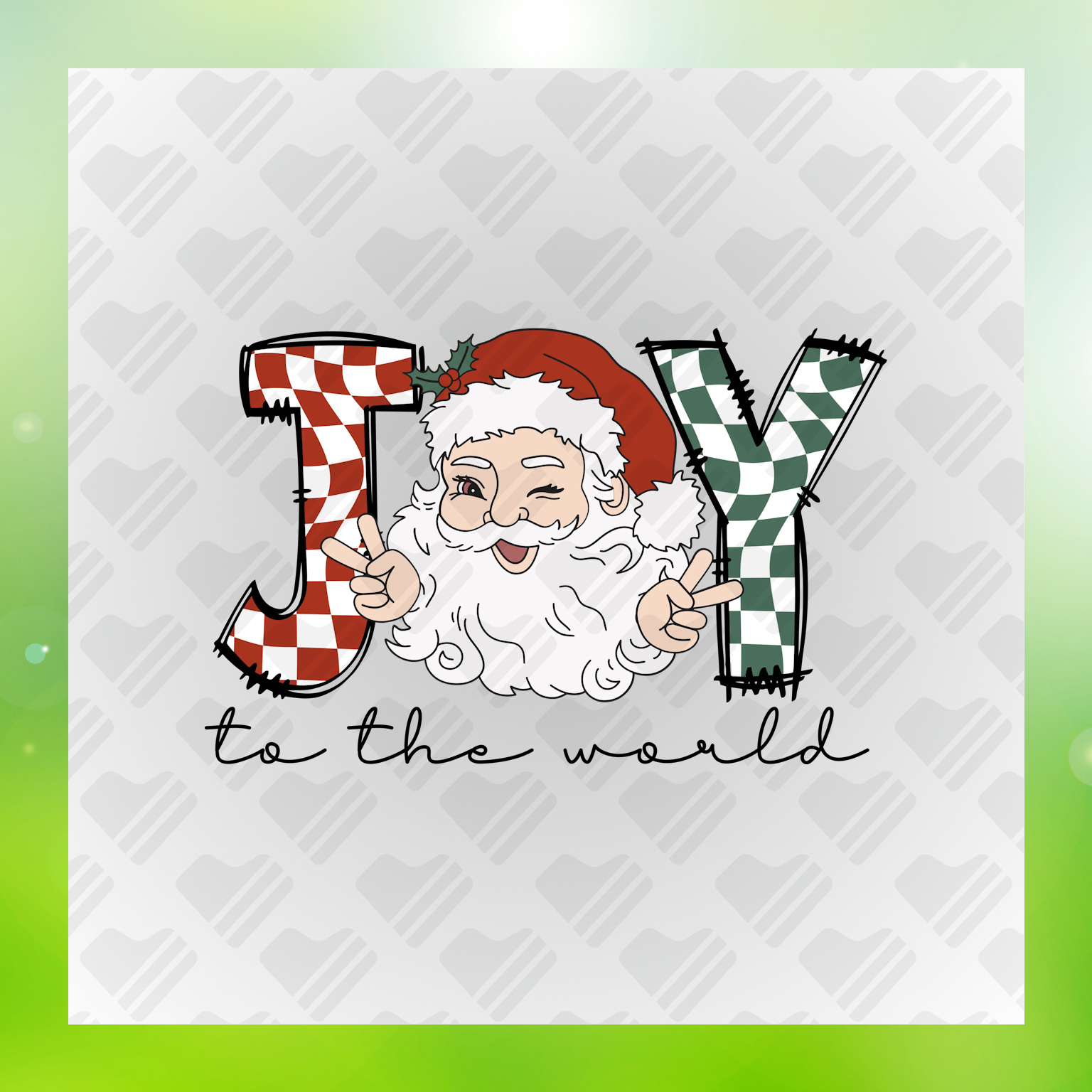 Joy To The World Xmas Time Transfer