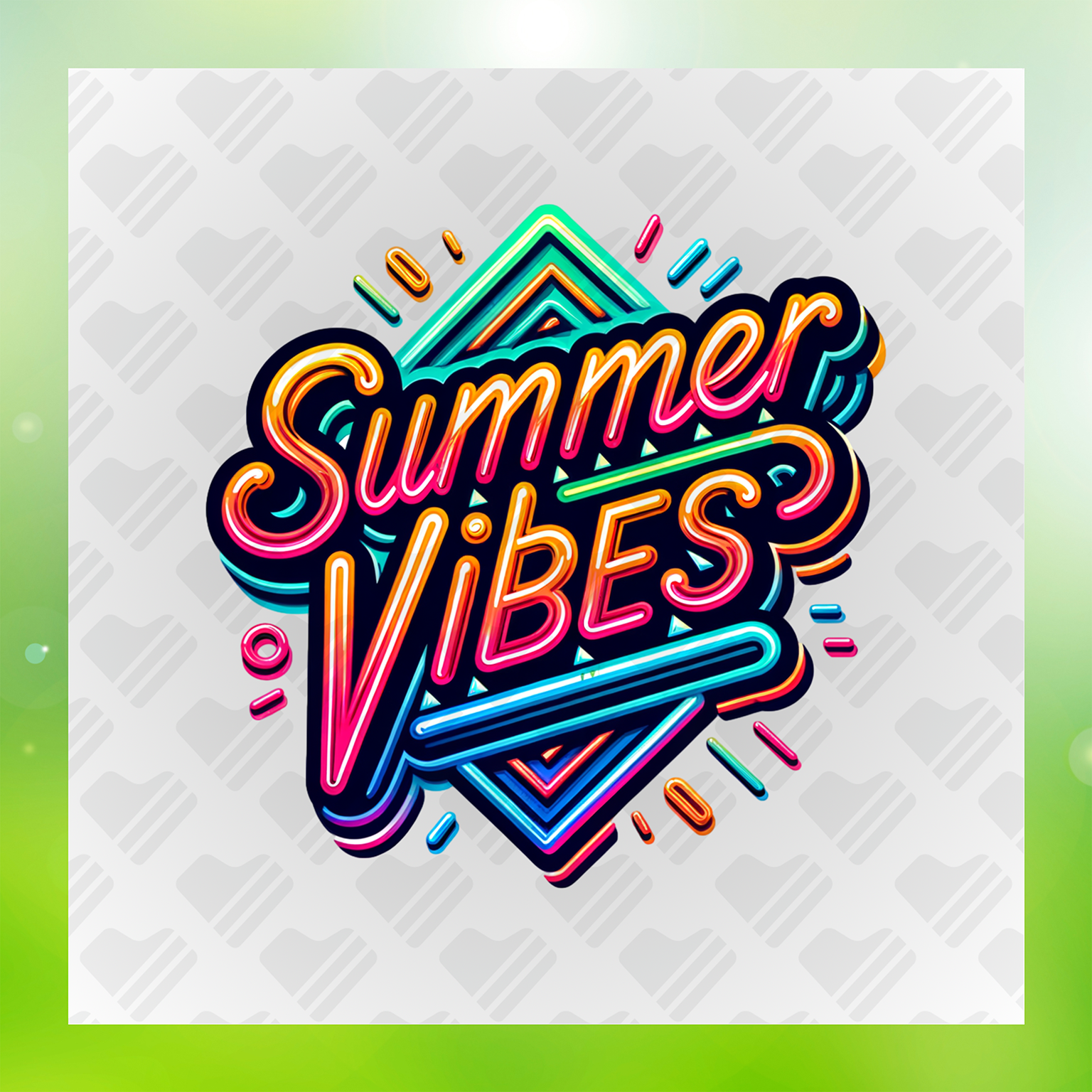 Vibrant Summer Vibes Transfer